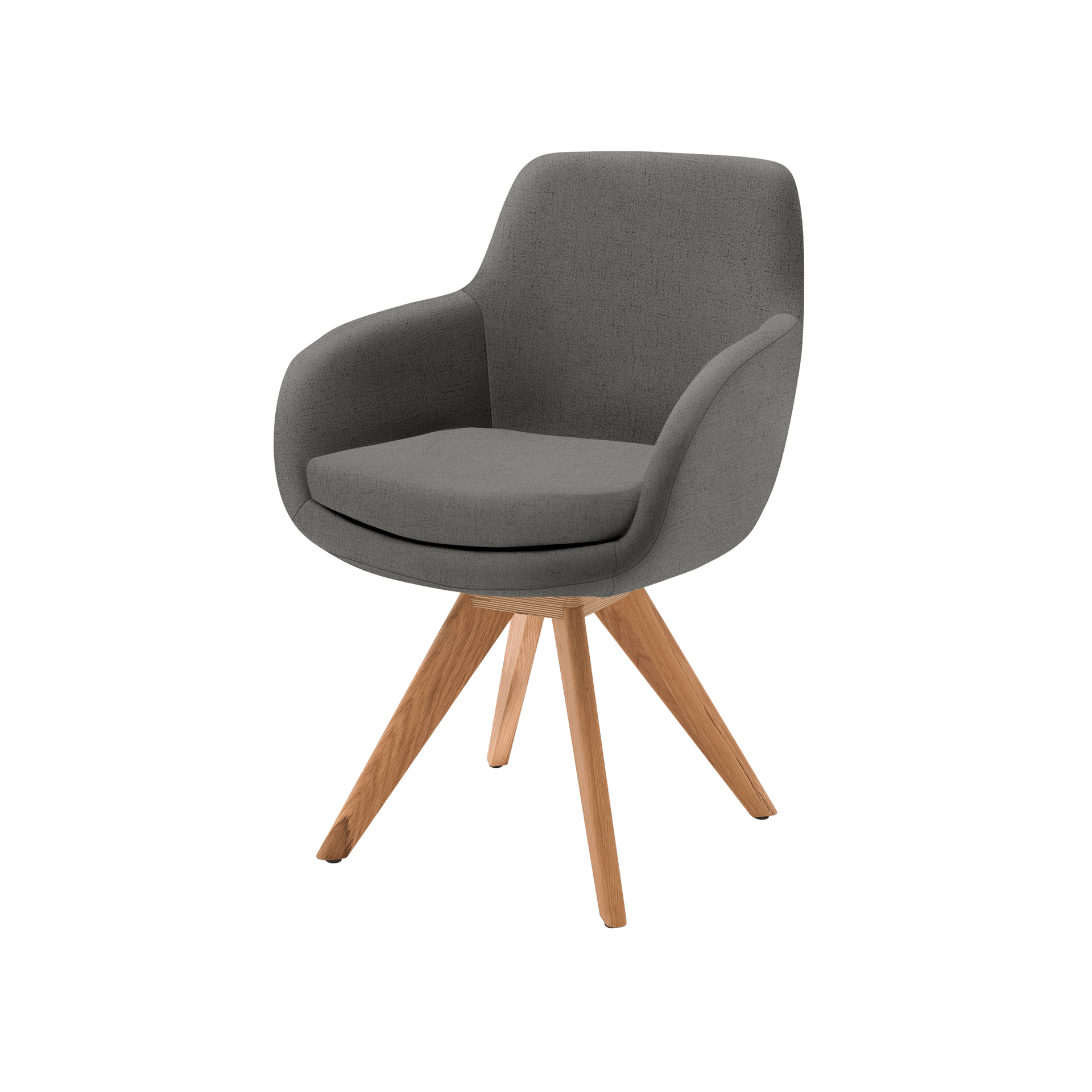 Musterring Armlehnstuhl Tavia Bezug Stoff Florida grey
