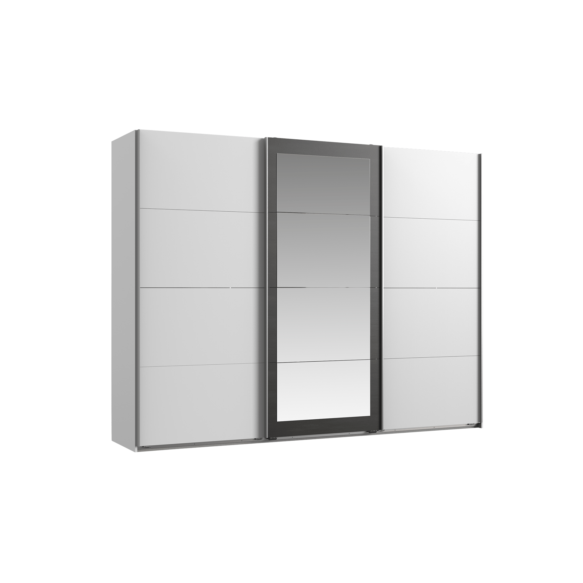 Schwebetürenschrank Milano Weiß 65*270*208