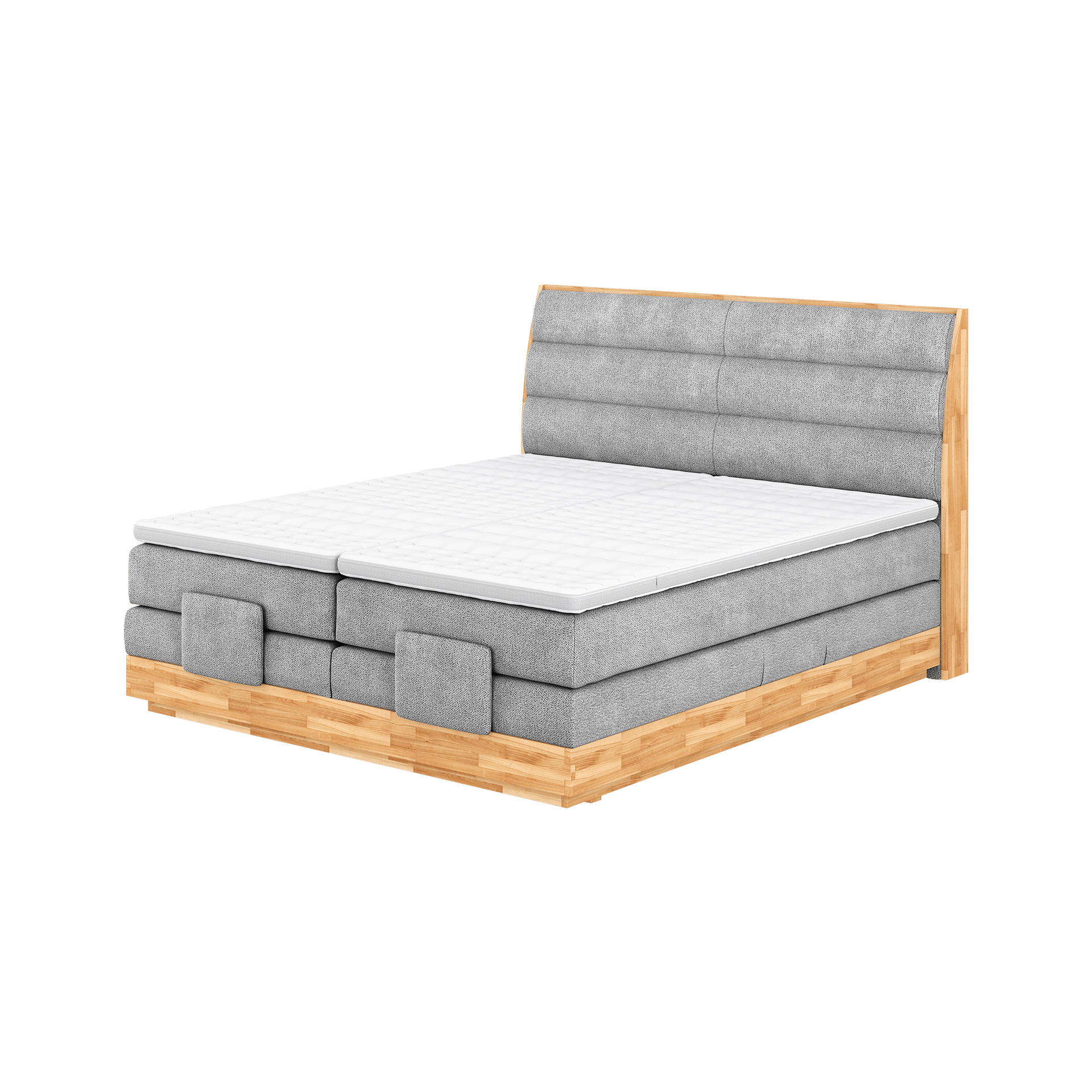 Spilker Boxspringbett Paula I Silber 180x200 cm