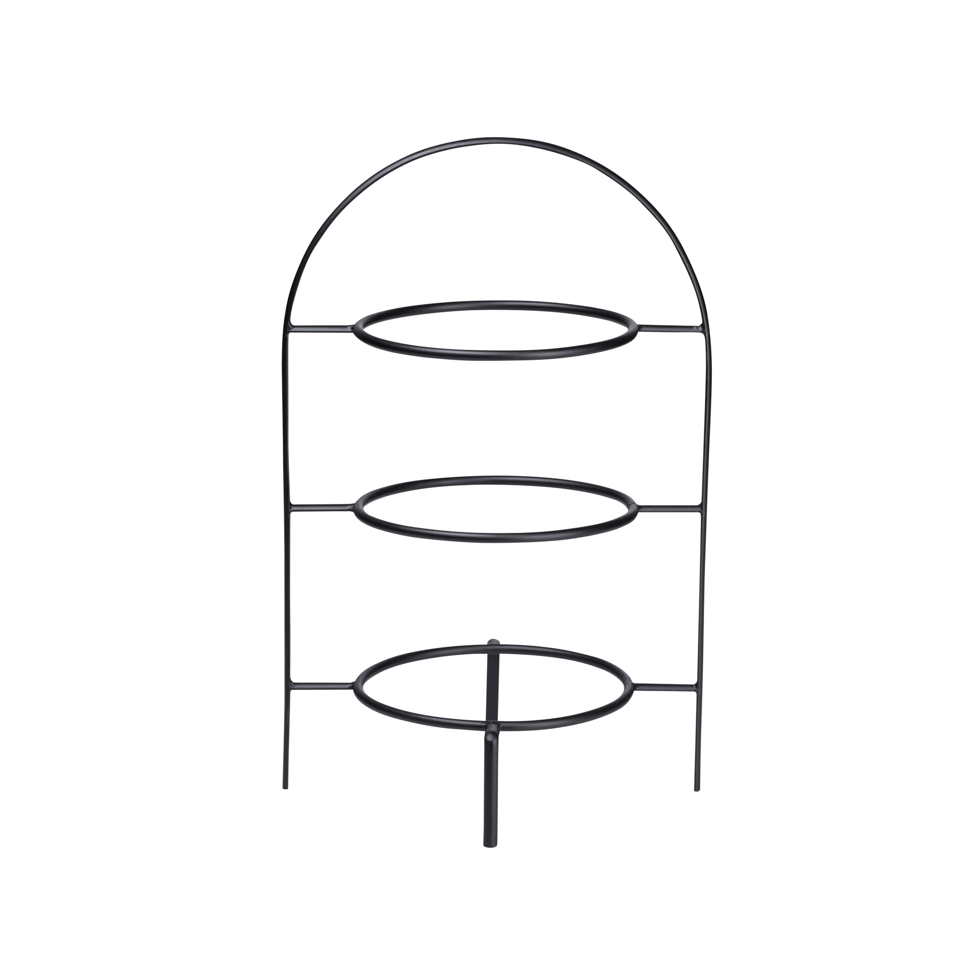 Etagere schwarz matt