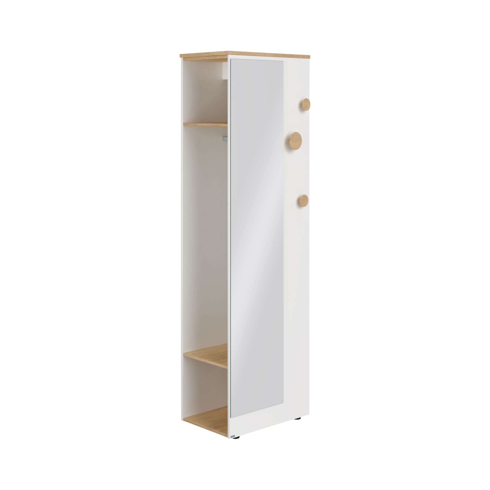 Paidi Garderobenschrank Oscar Eiche Nebraska Kreideweiß Paidi Garderobenschrank Oscar Eiche Nebraska Kreideweiß