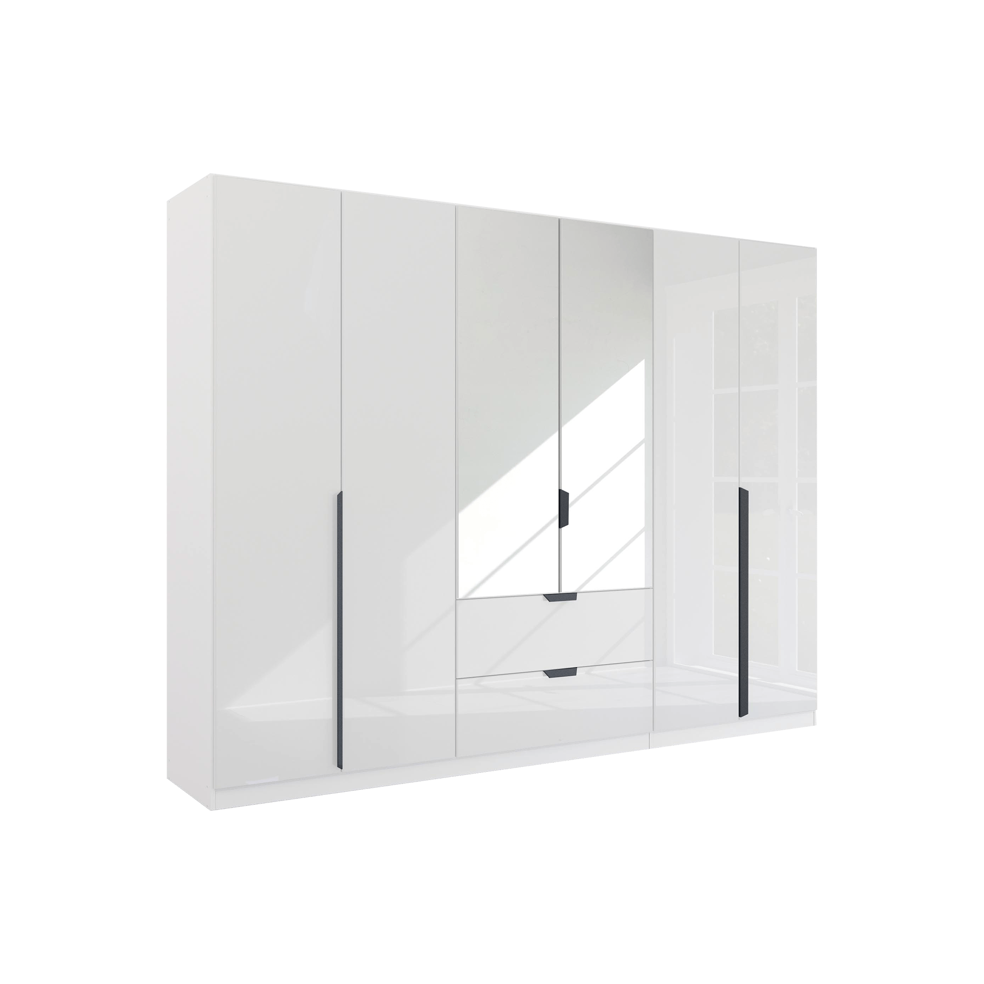 Drehtürenschrank Mood 6-türig Grau 54*271*210