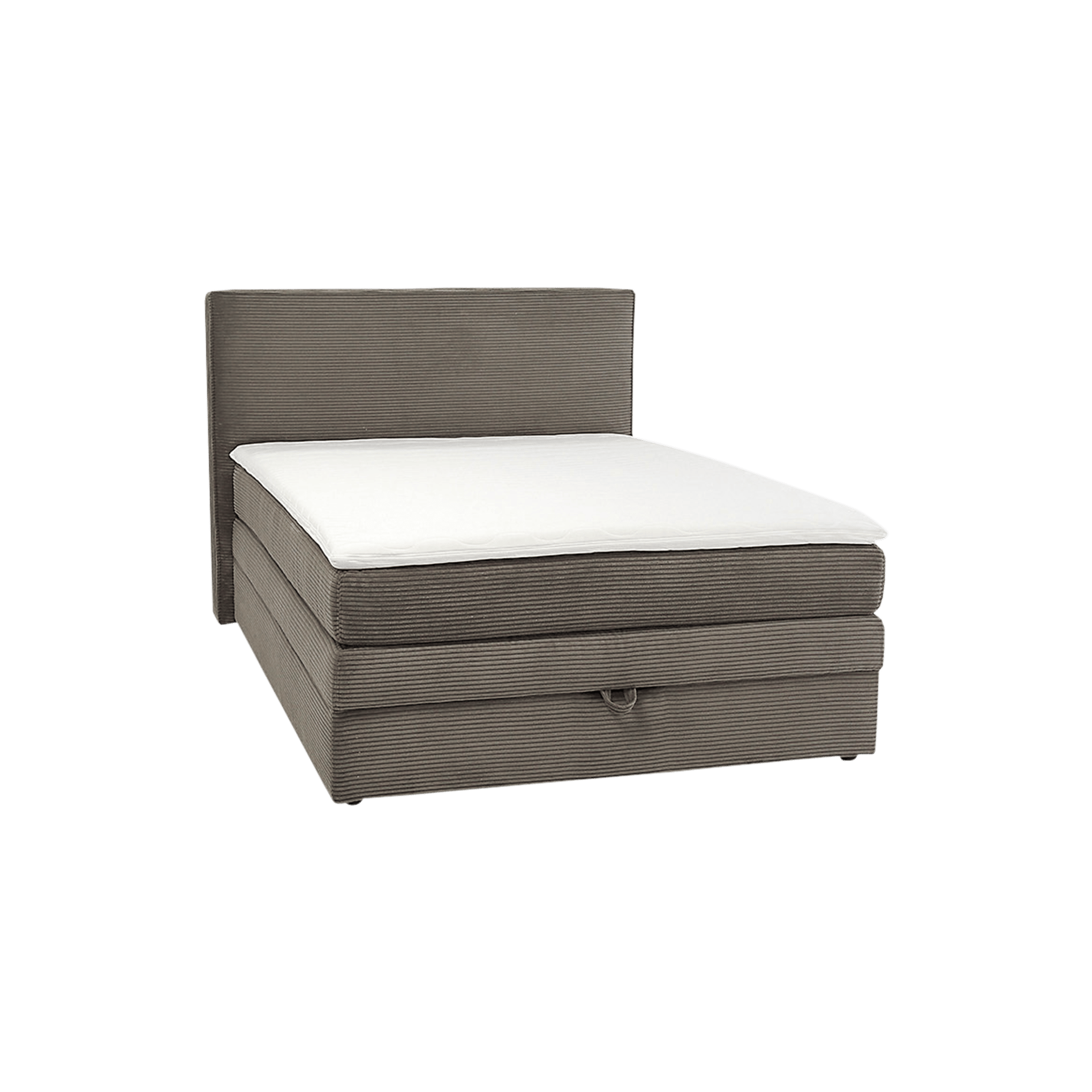 Boxspringbett Janina Bezug Hellbraun 140x200 cm Bettkasten, Topper Bezug abnehmbar Boxspringbett Janina Bezug Hellbraun 140x200 cm Bettkasten, Topper Bezug abnehmbar