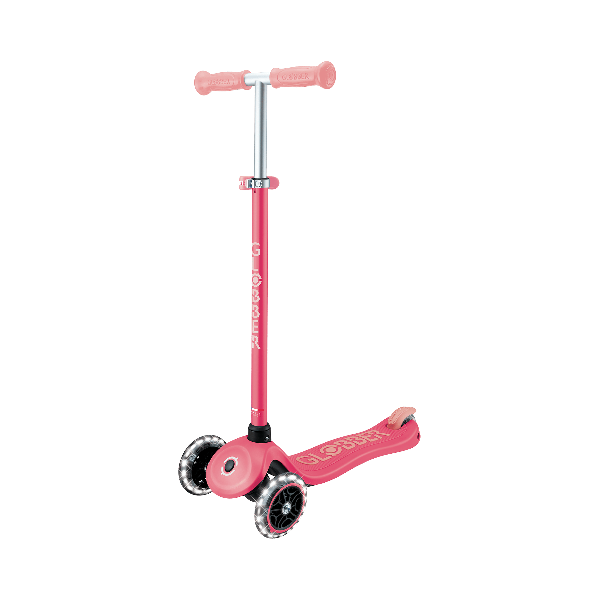 Scooter Globber Primo Plus Glow Lights Coral pink