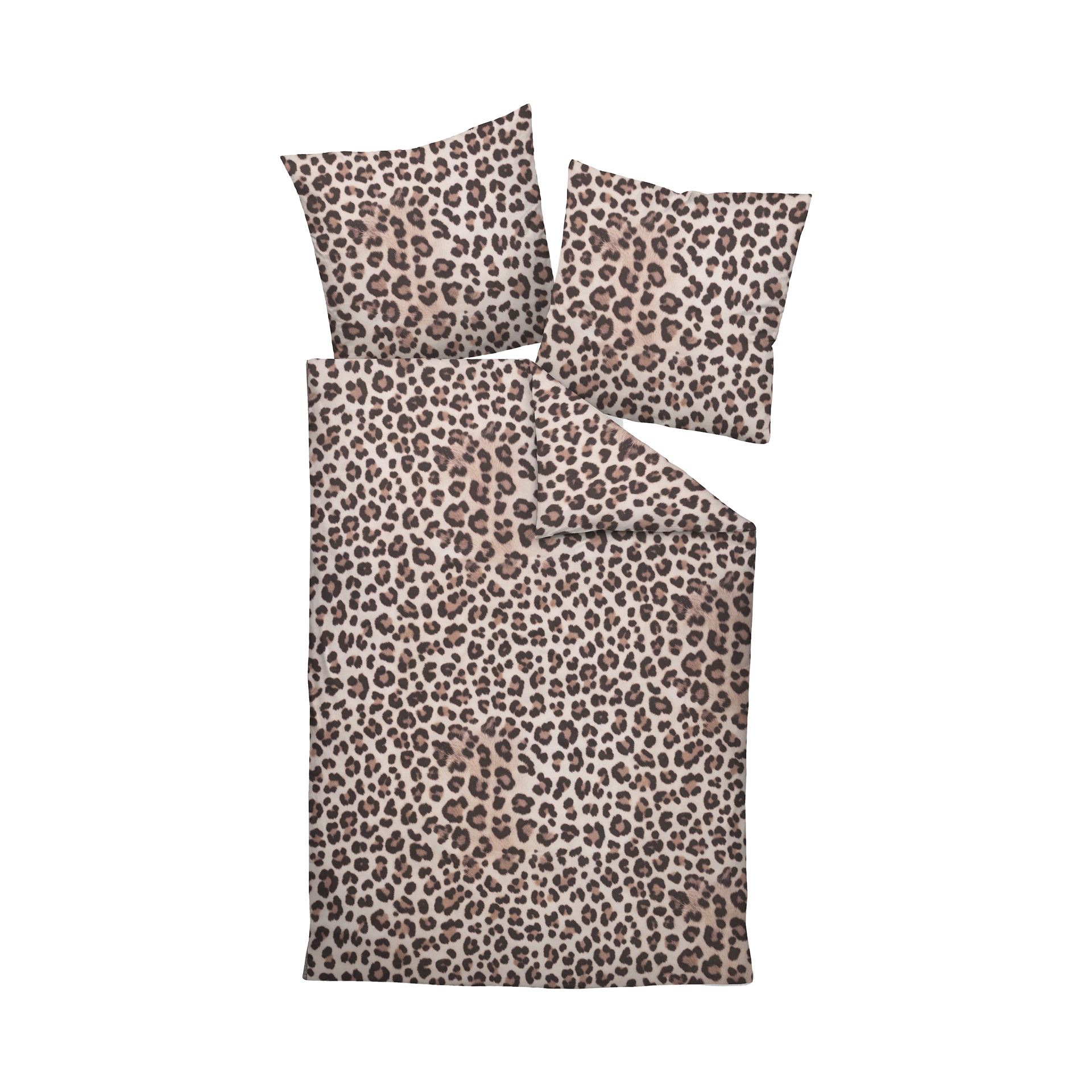 Satin Bettwäsche Modern Art S Mocha-Sand 135x200cm