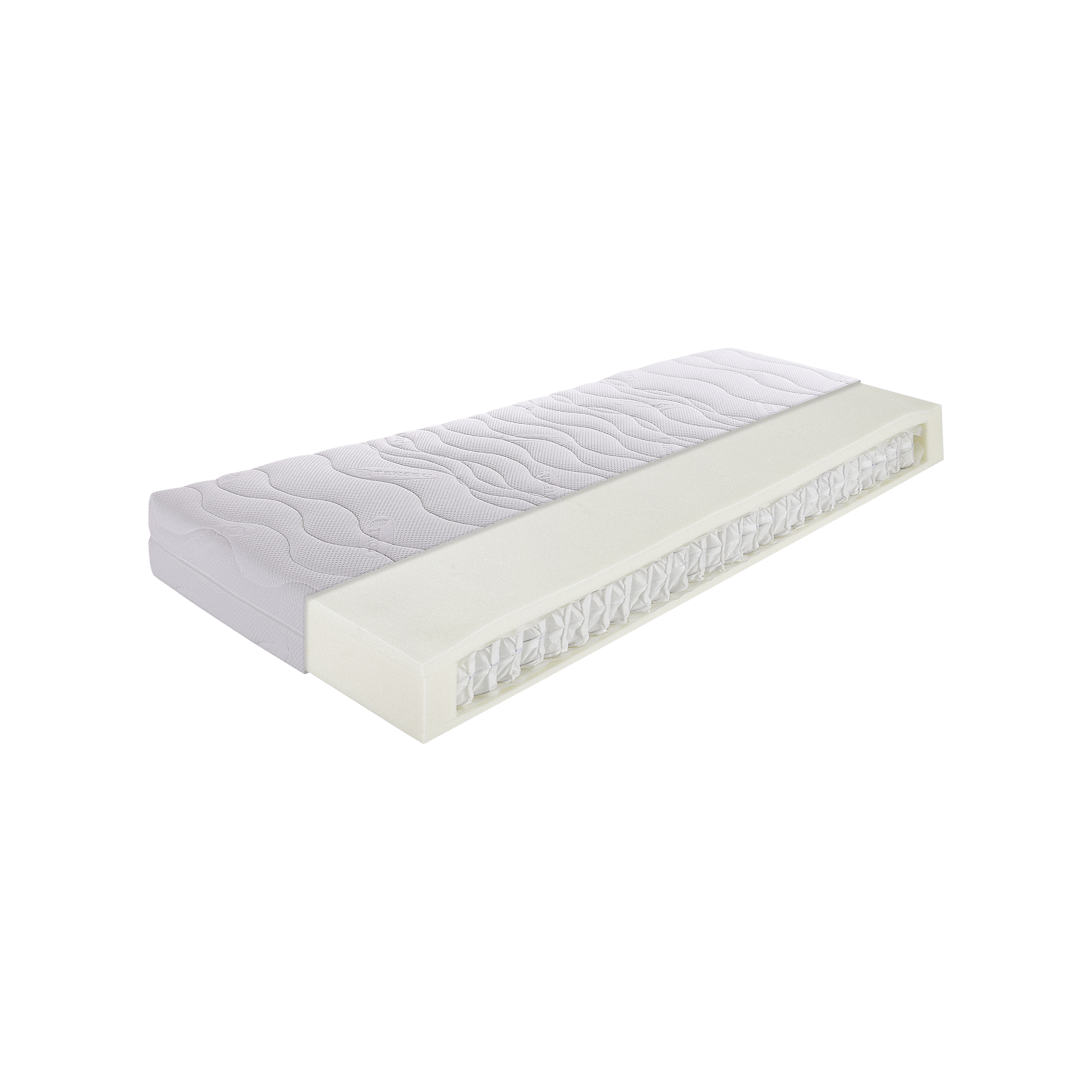 Moonline Taschenfederkernmatratze Easy TFK 100x200 cm Matratze H2 - mittelfest, bis ca. 80 kg