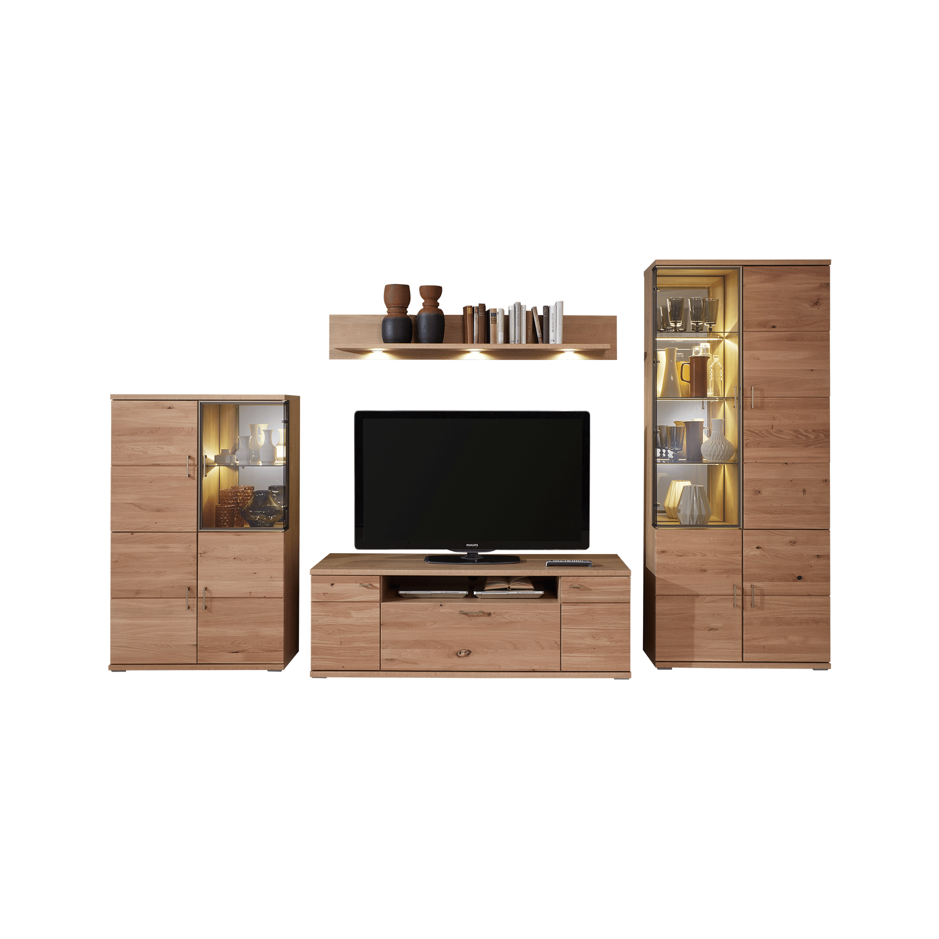 Collection H Wohnwand Brana Eichefarben 55.5*364.1*211.6 Collection H Wohnwand Brana Eichefarben 55.5*364.1*211.6