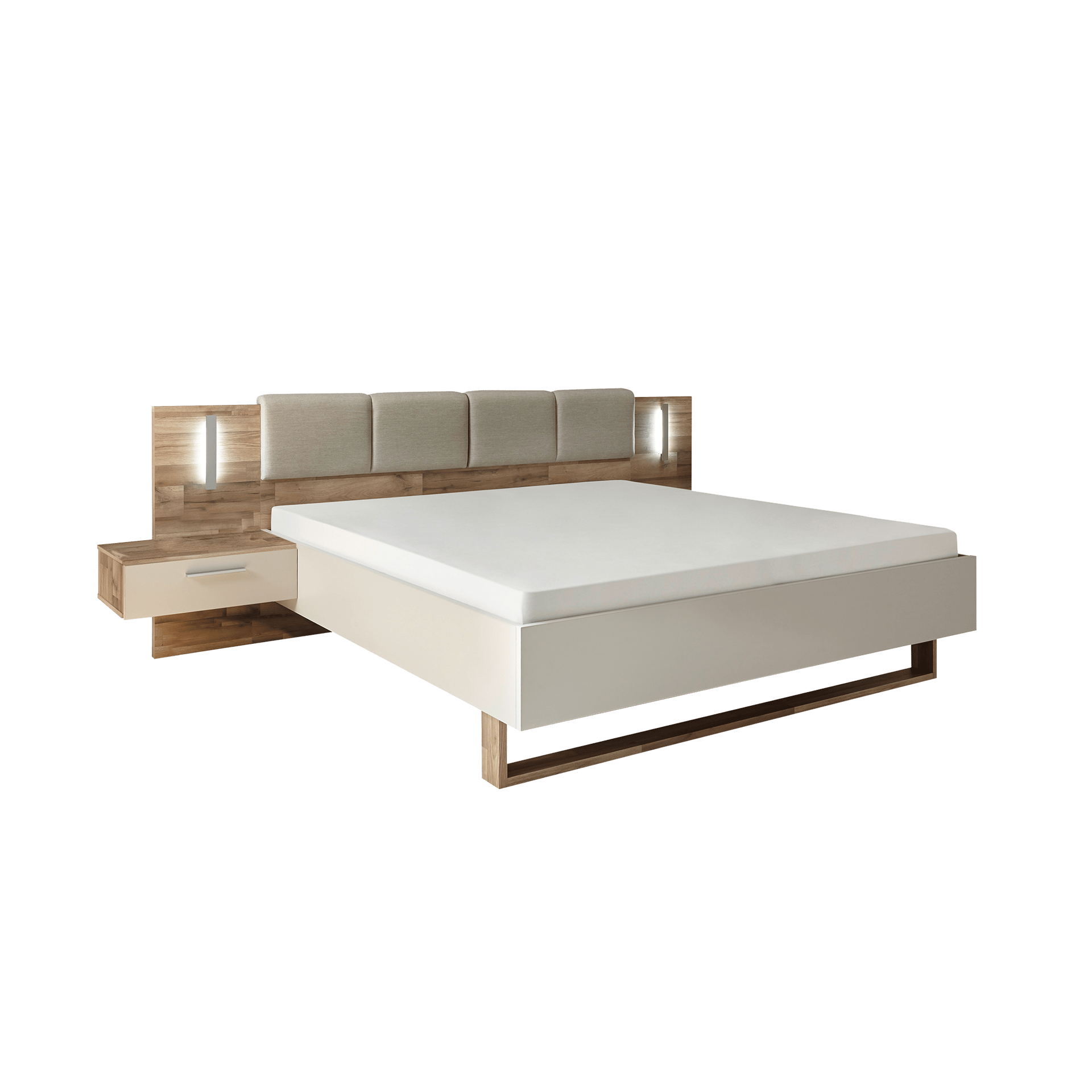 Bettanlage Casa 180x200 cm Beige 209*306*100 Bettanlage Casa 180x200 cm Beige 209*306*100