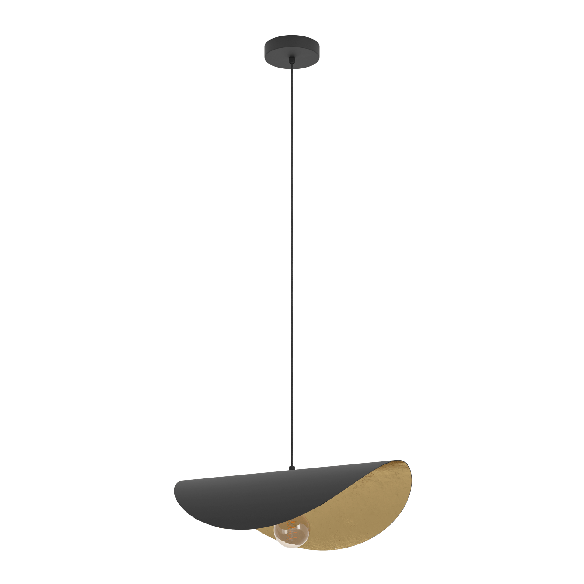 Pendelleuchte SACEDA Gold, Schwarz