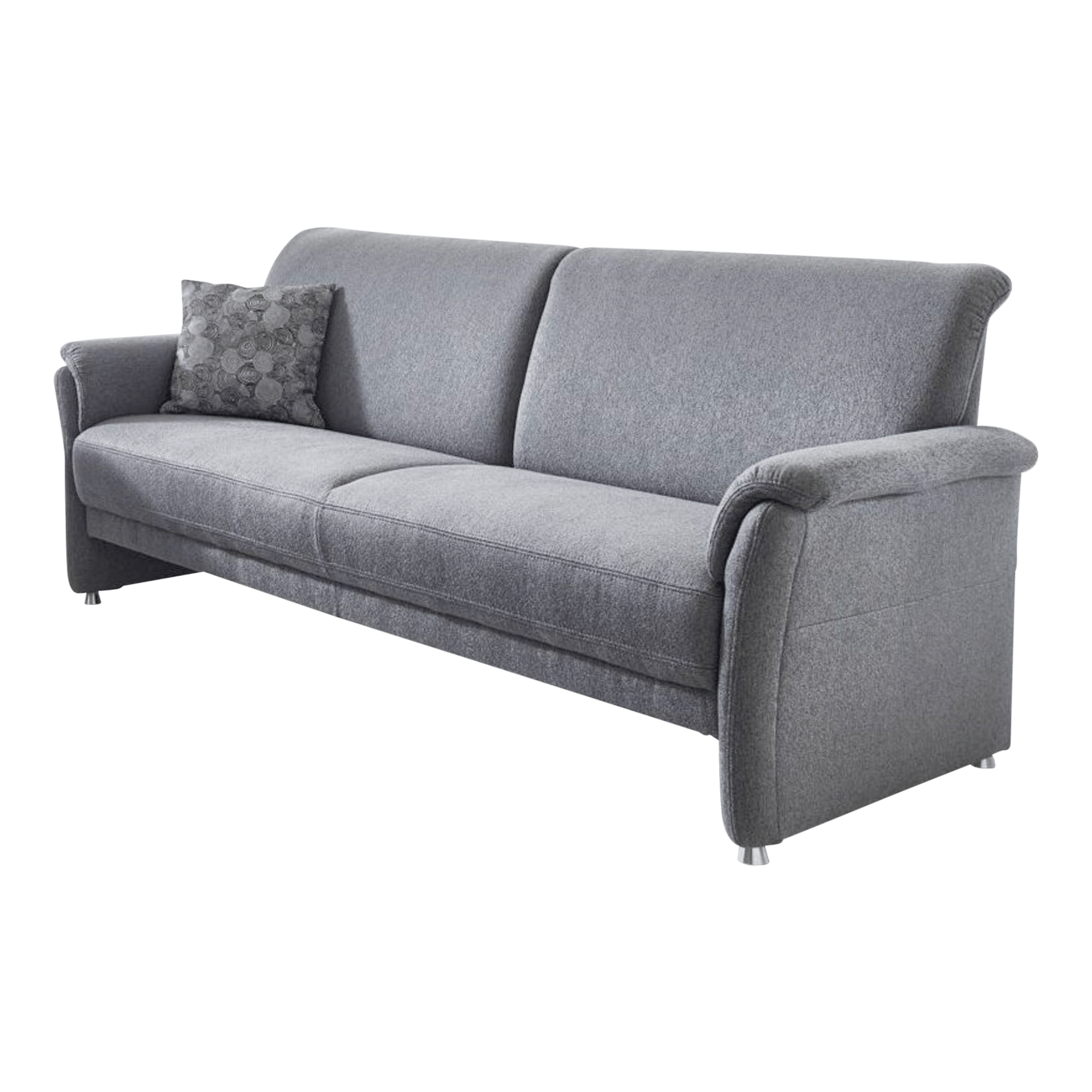 Varioconcept Sofa 2,5-Sitzer Andorre Bezug Carry Grau, Fuß Alufarben Varioconcept Sofa 2,5-Sitzer Andorre Bezug Carry Grau, Fuß Alufarben