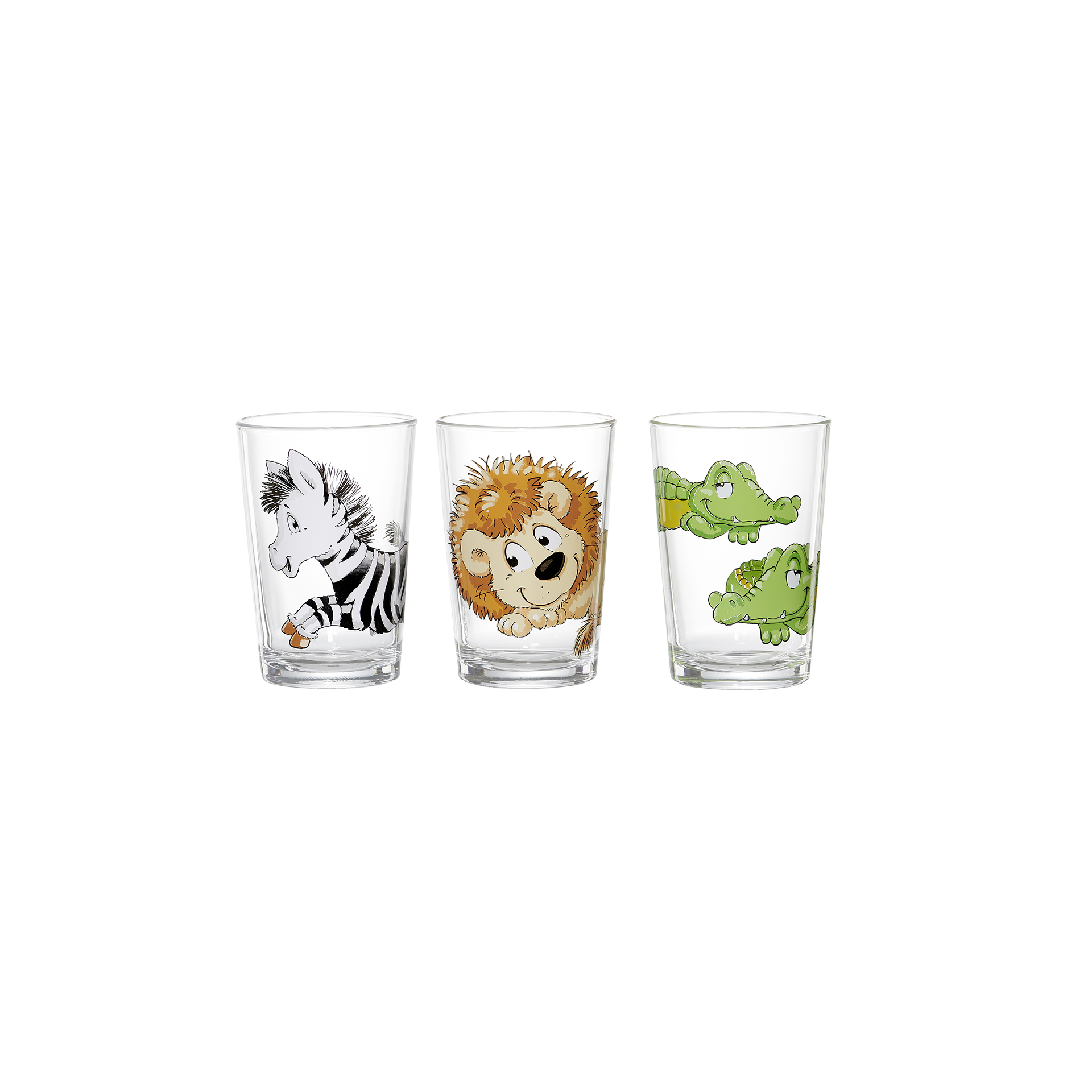 Gläser-Set Happy Zoo 3-teilig