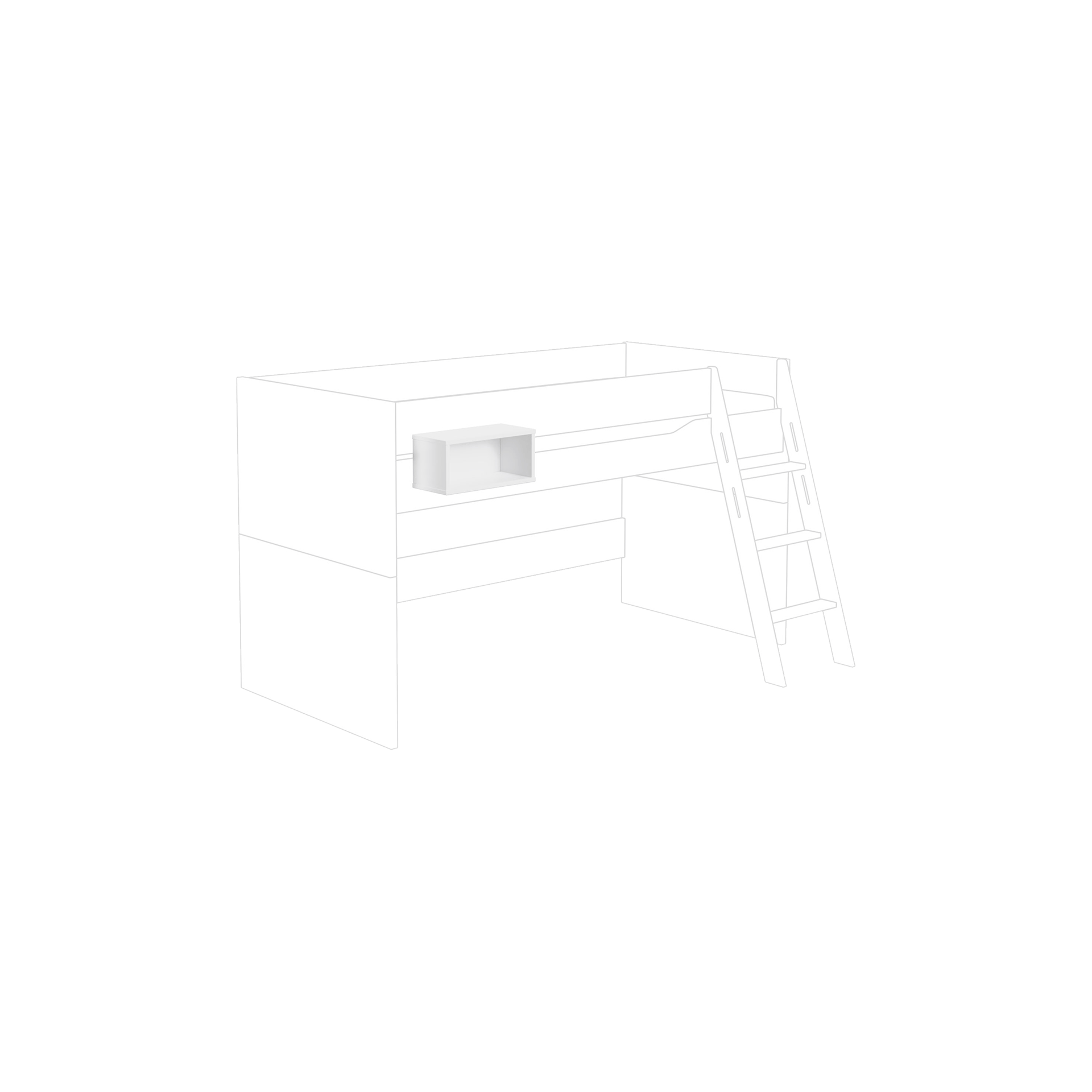 Paidi Box Tiny House Korpus Kreideweiß