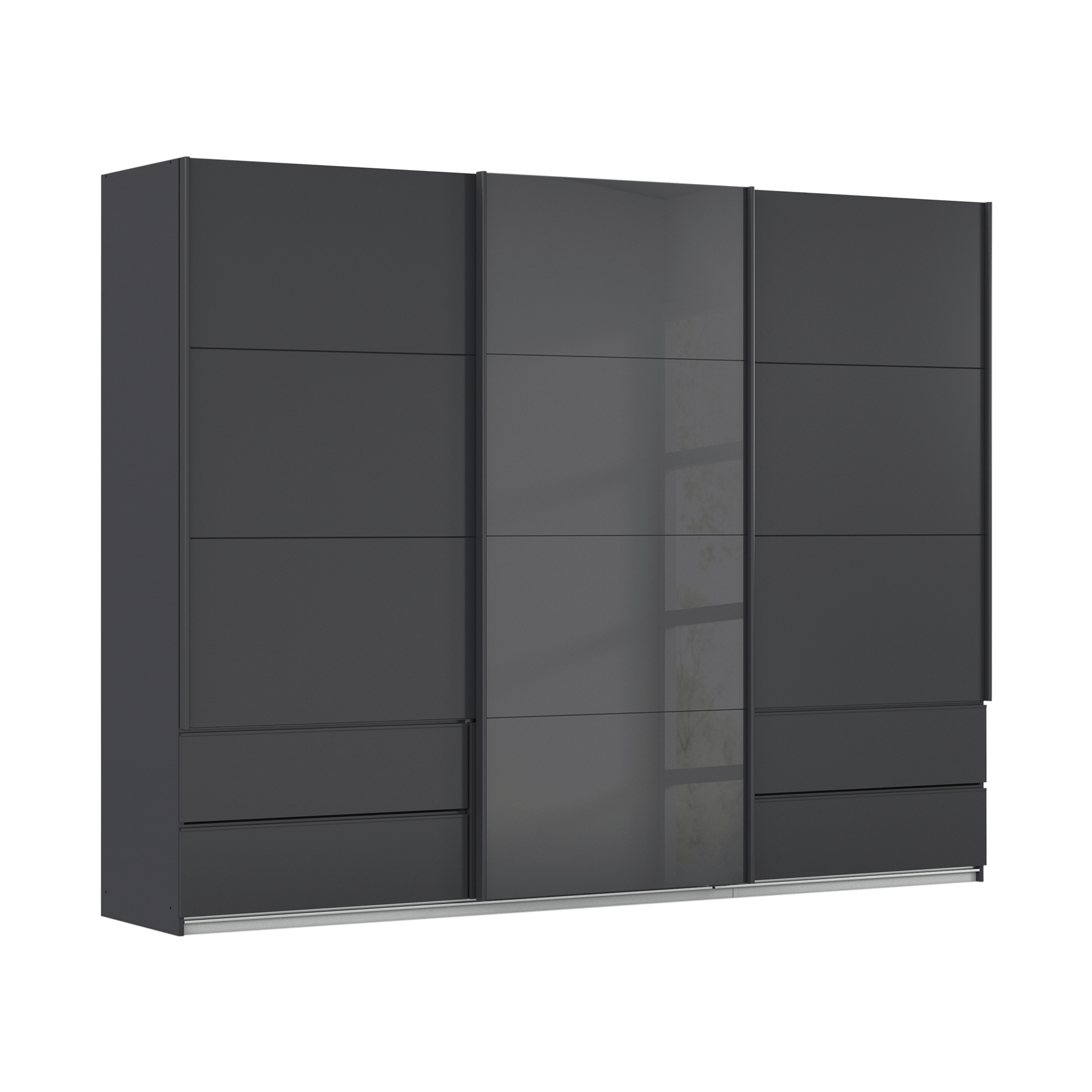 Schwebetürenschrank Elsa Grau 62*271*210