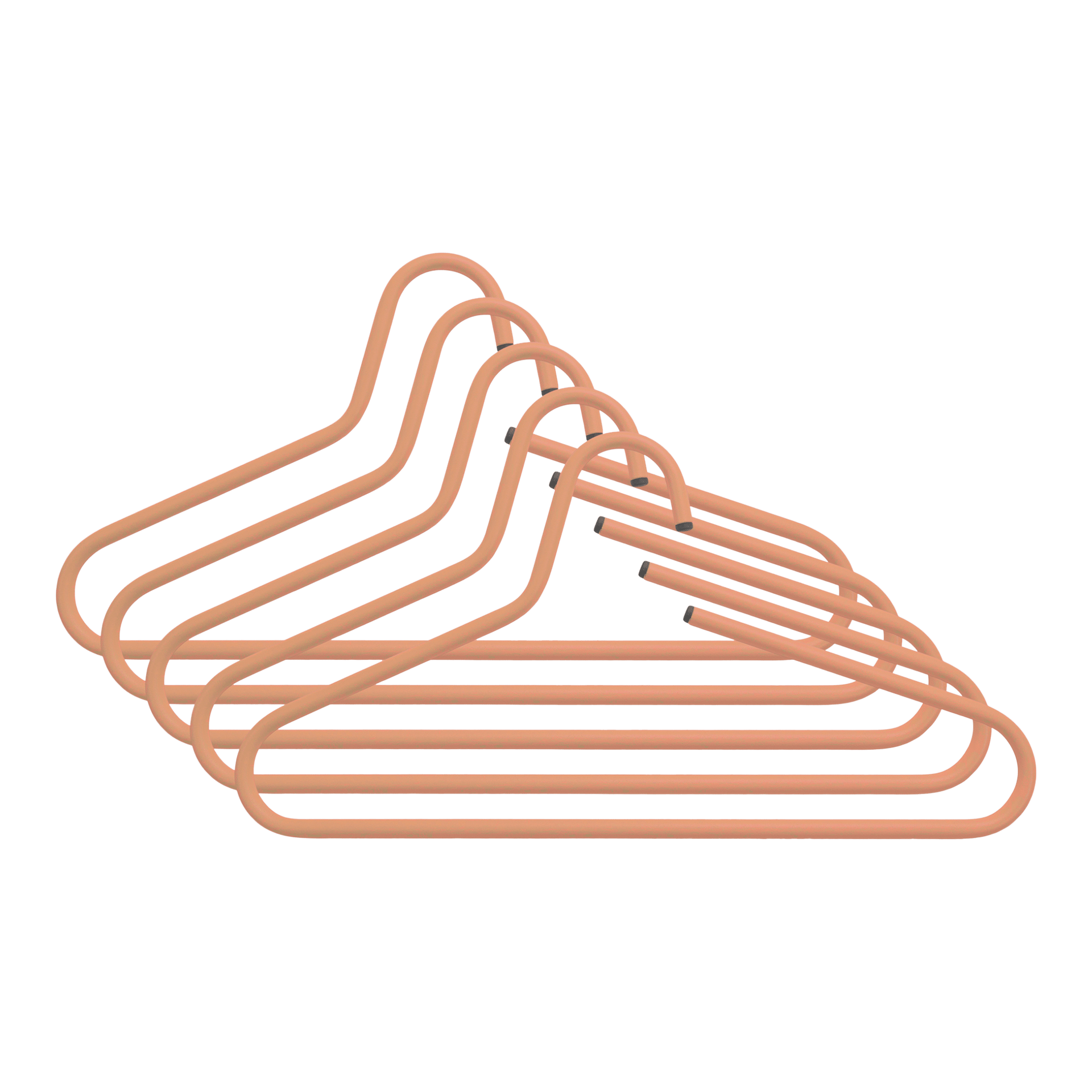 SPINDER DESIGN Kleiderbügel Set 5-teilig Victorie 5er-Pack Orange SPINDER DESIGN Kleiderbügel Set 5-teilig Victorie 5er-Pack Orange
