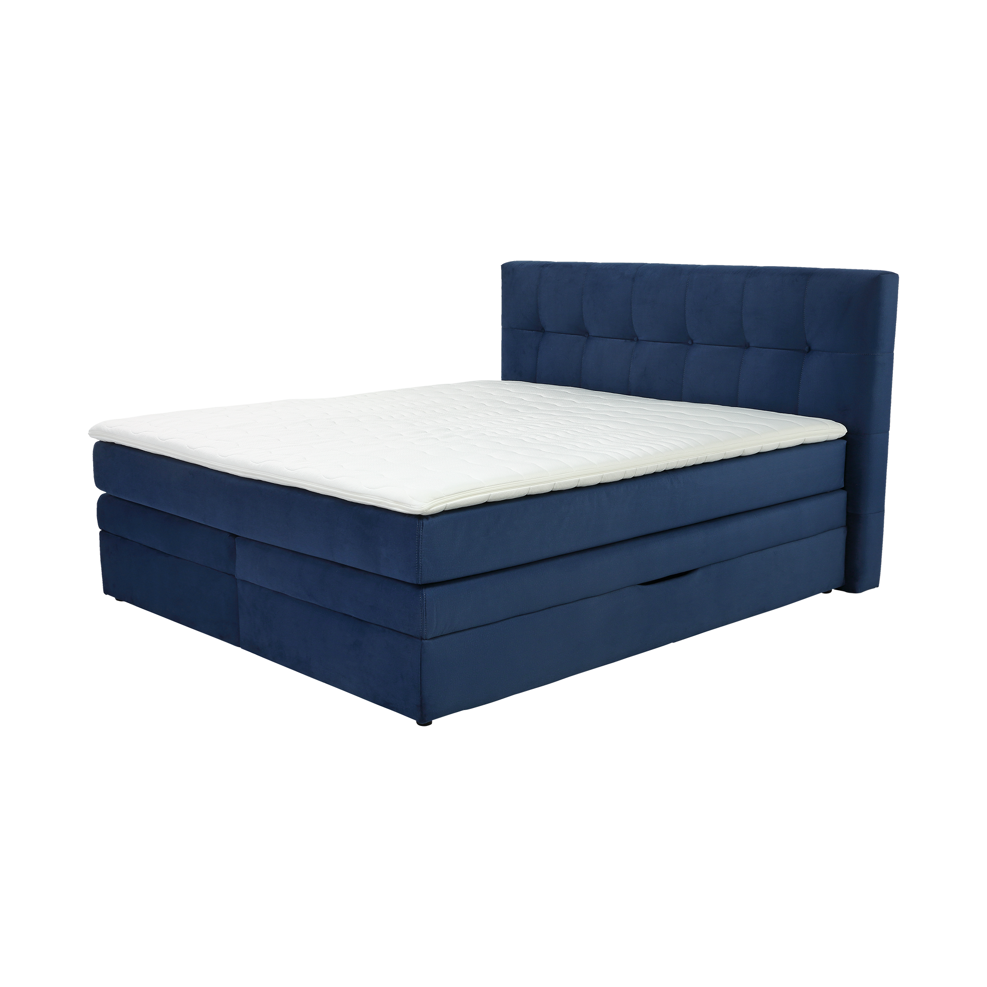 Boxspringbett Arny Blau 180x200 cm