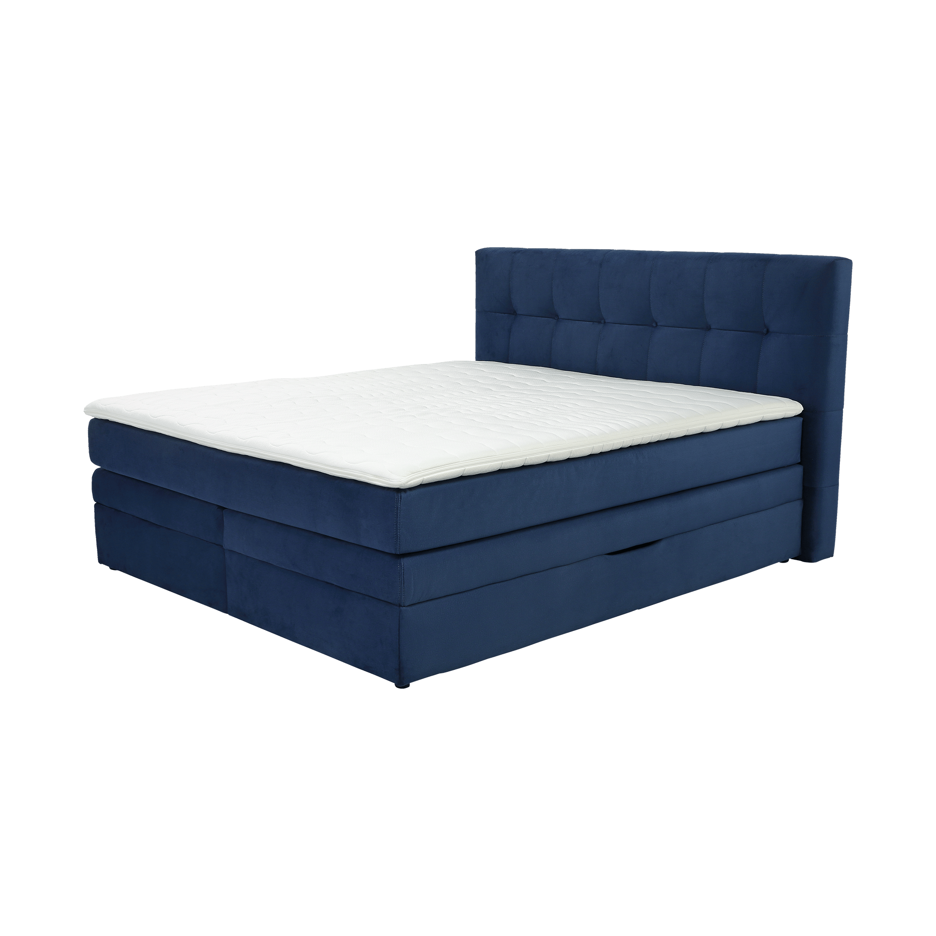 Boxspringbett Arny Blau 180x200 cm