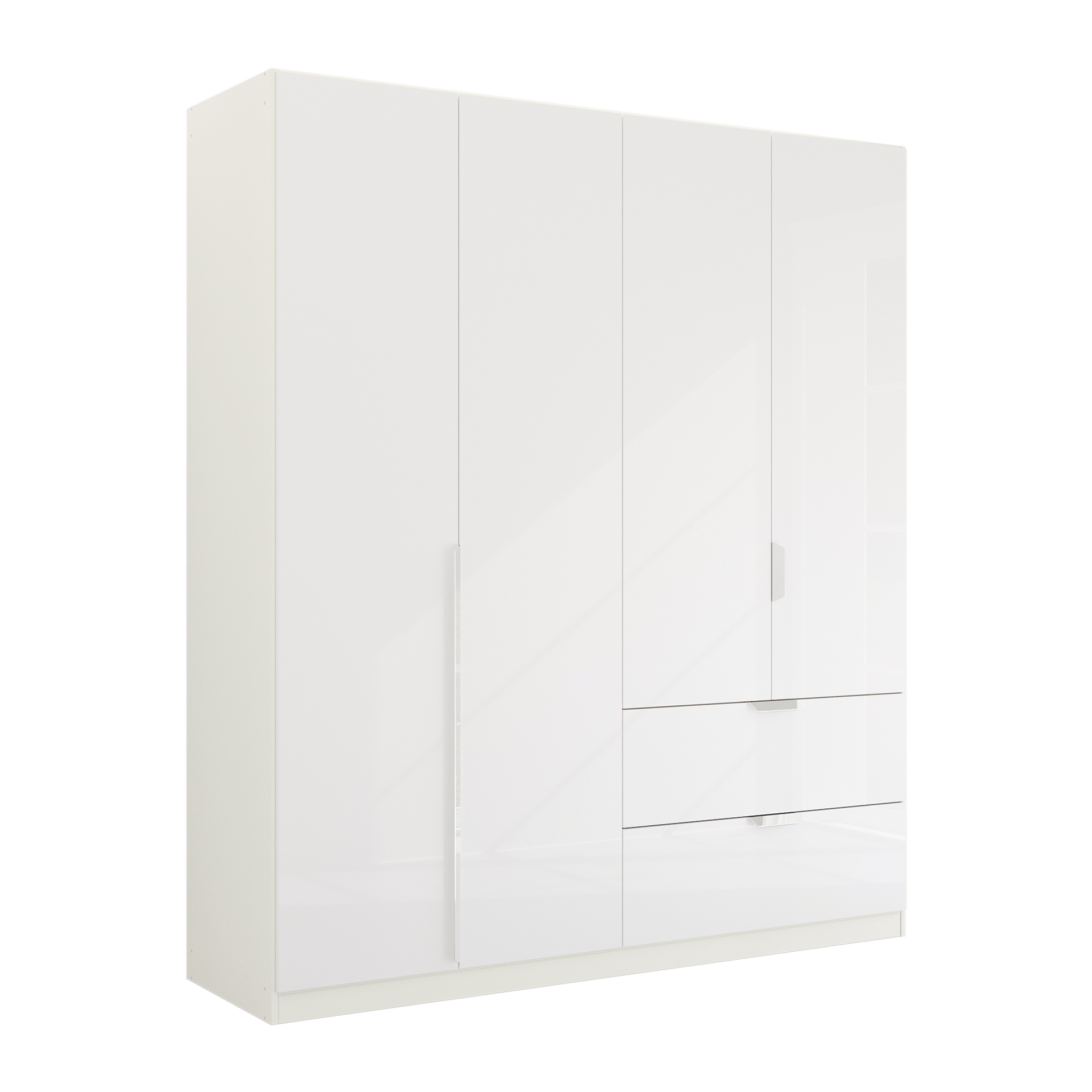 Drehtürenschrank Glam 4-türig Weiß 54*181*210
