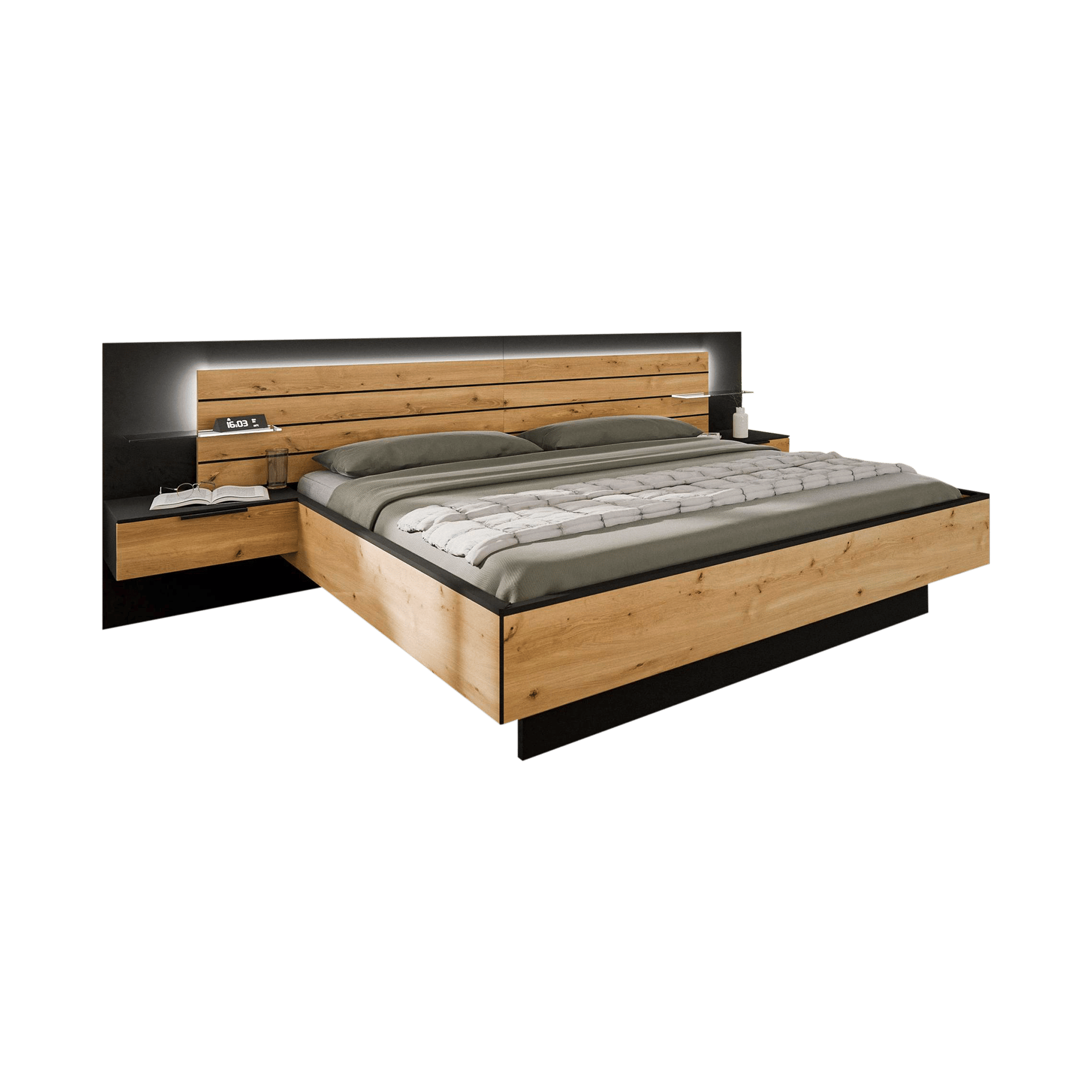Inovationi Bett Verona 180x200 cm Schwarz 211*306*109 Inovationi Bett Verona 180x200 cm Schwarz 211*306*109