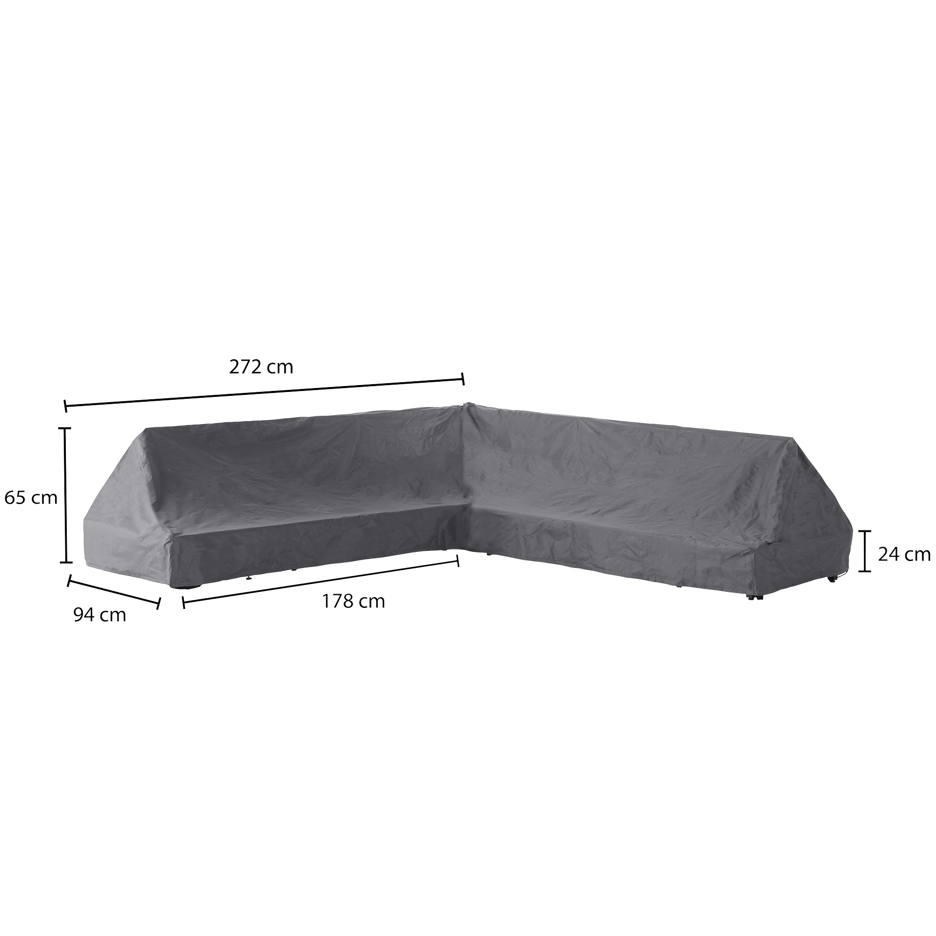 Premium Schutzhülle für Lounge-Set L-Form 255*94*65