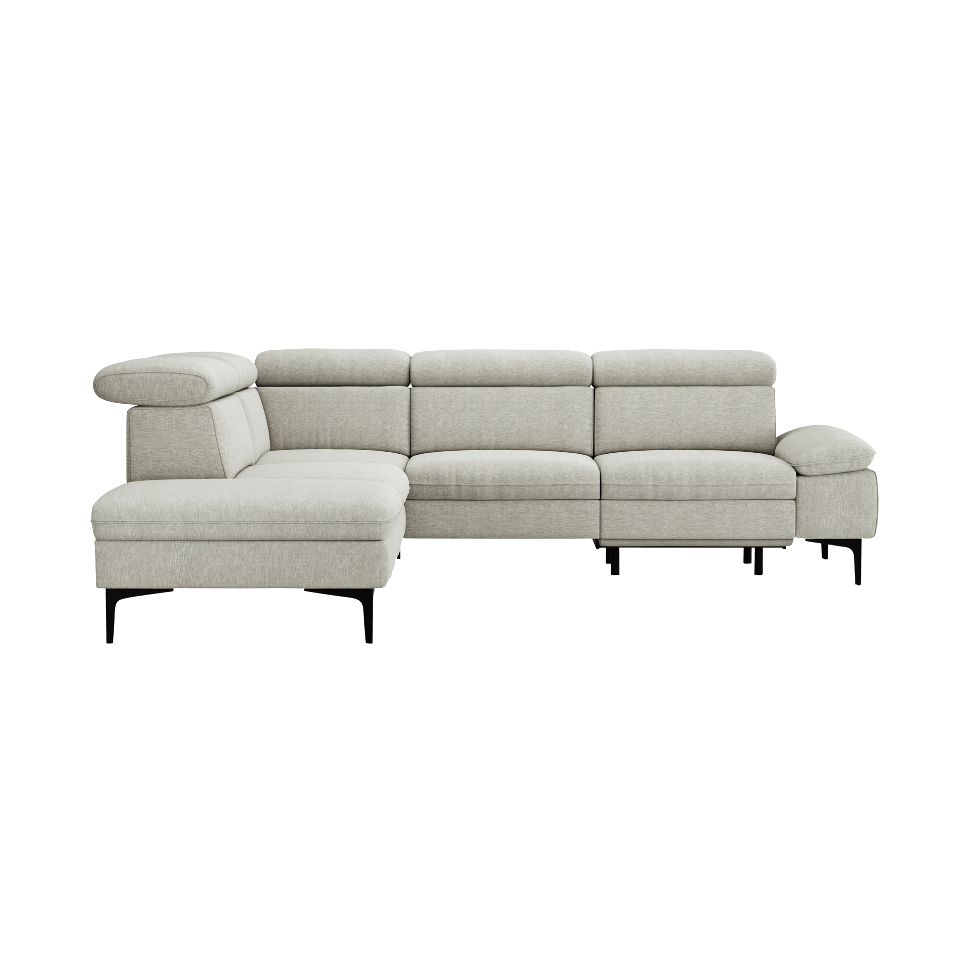 Global wohnen Ecksofa Felipa Naturel Armlehne verstellbar, Kopfteilverstellung, Relaxfunktion motorisch, Rücken echt Global wohnen Ecksofa Felipa Naturel Armlehne verstellbar, Kopfteilverstellung, Relaxfunktion motorisch, Rücken echt