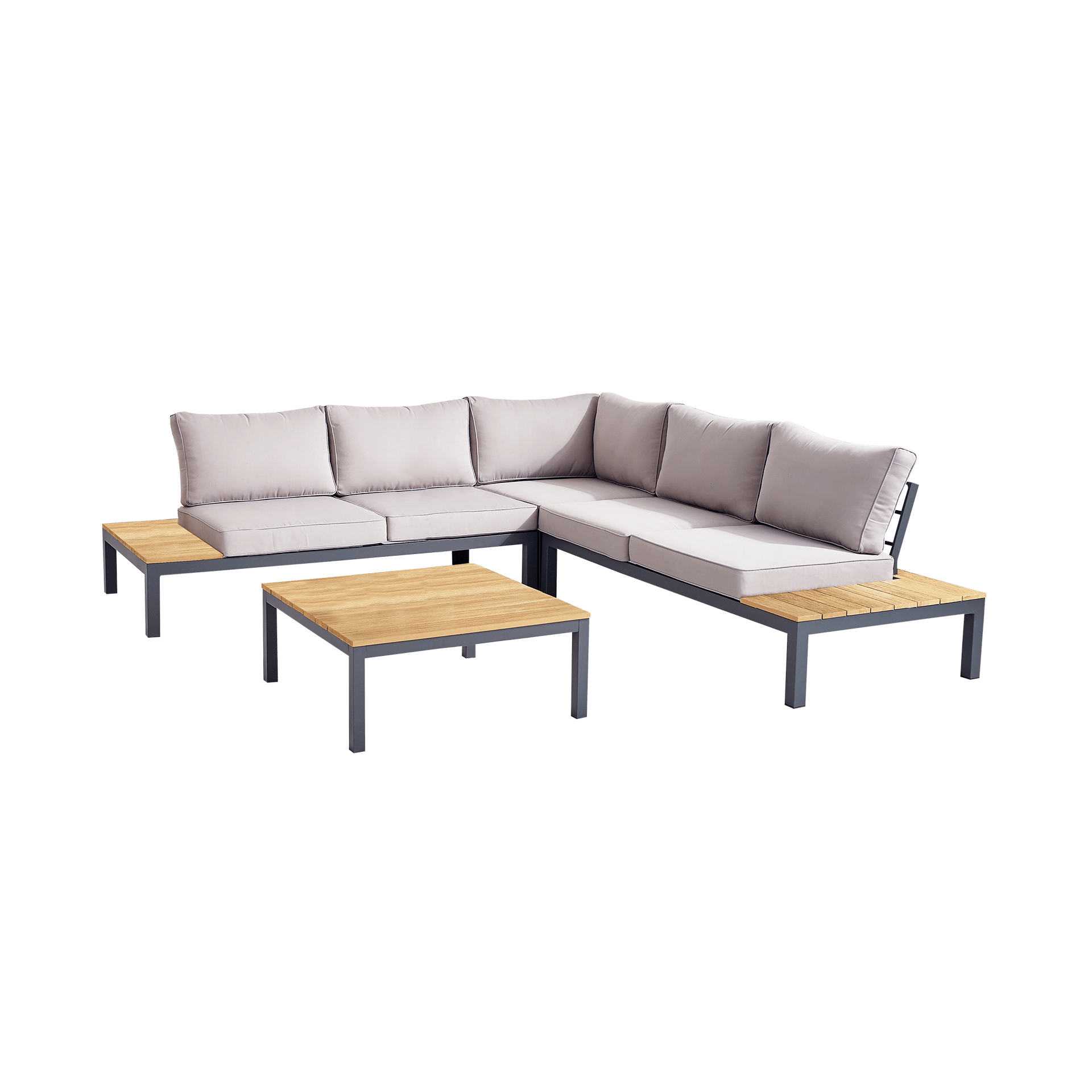 Hogarden Garten-Lounge-Set Conny 4-teilig Grau Hogarden Garten-Lounge-Set Conny 4-teilig Grau