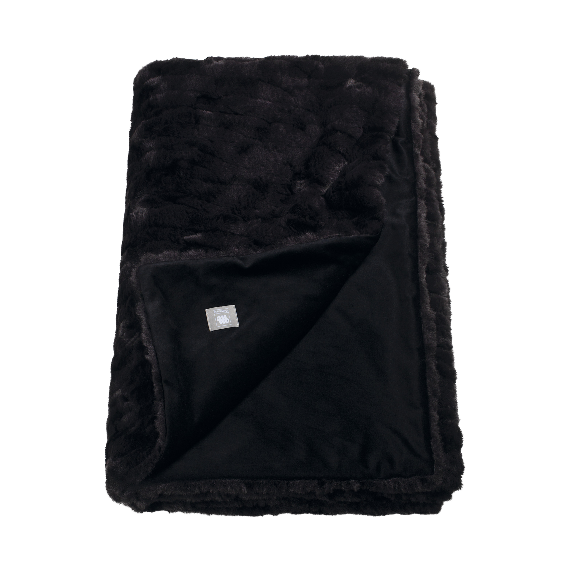 Musterring Decke Furry schwarz 130x170cm Musterring Decke Furry schwarz 130x170cm