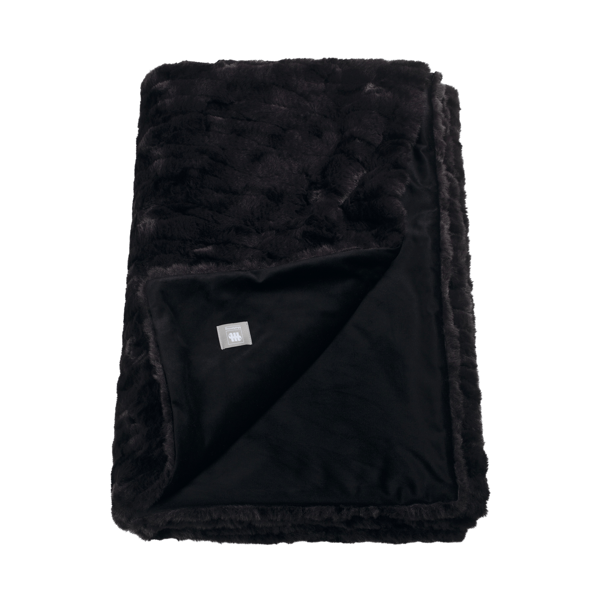 Musterring Decke Furry schwarz 130x170cm Musterring Decke Furry schwarz 130x170cm