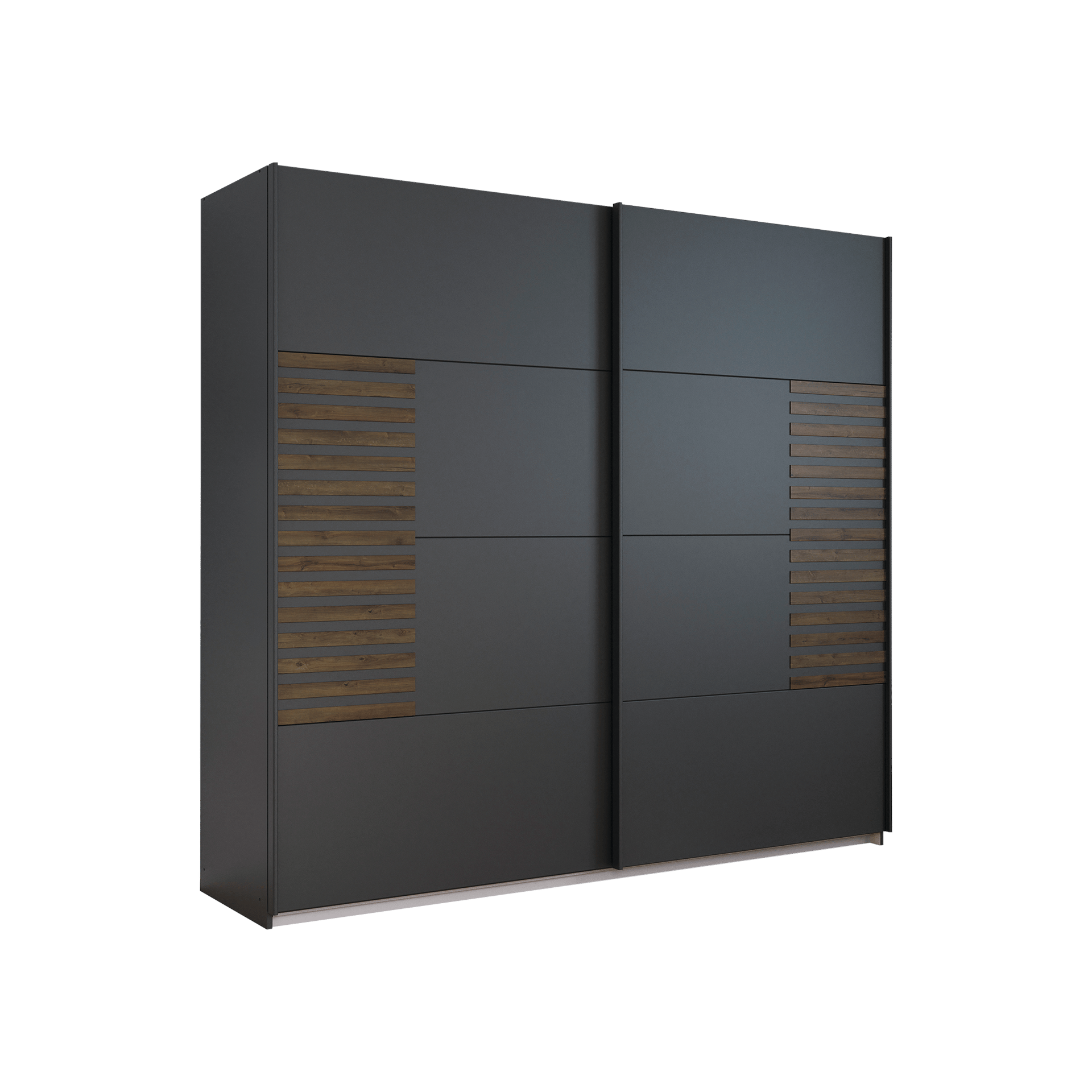 Schwebetürenschrank Bart Grau 62*226*210