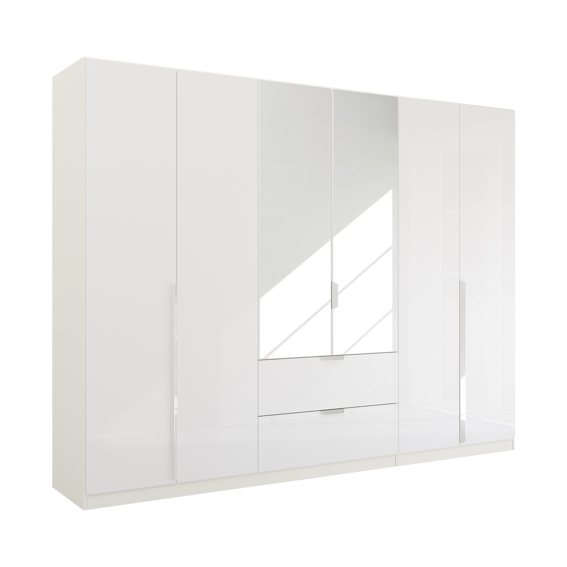 Drehtürenschrank Glam 6-türig Weiß 54*271*210