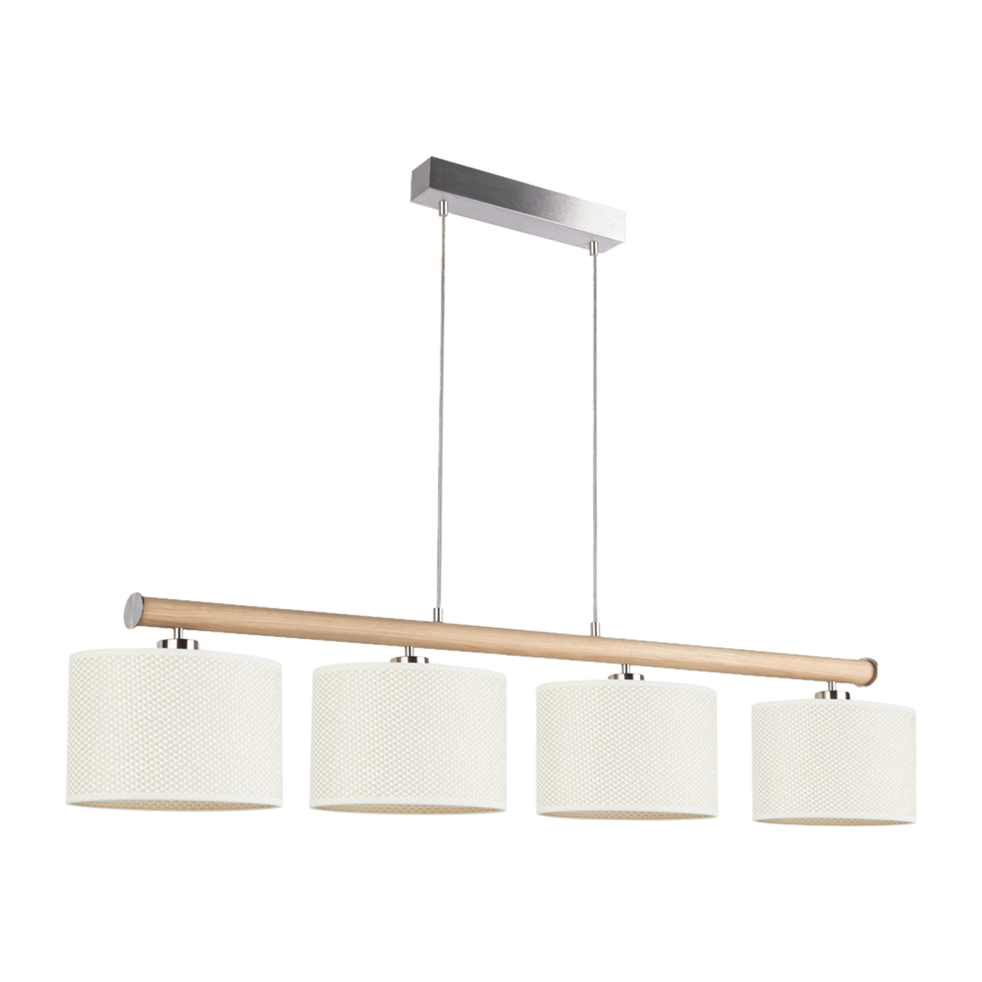 Pendelleuchte Joanna Eichefarben Silber Beige