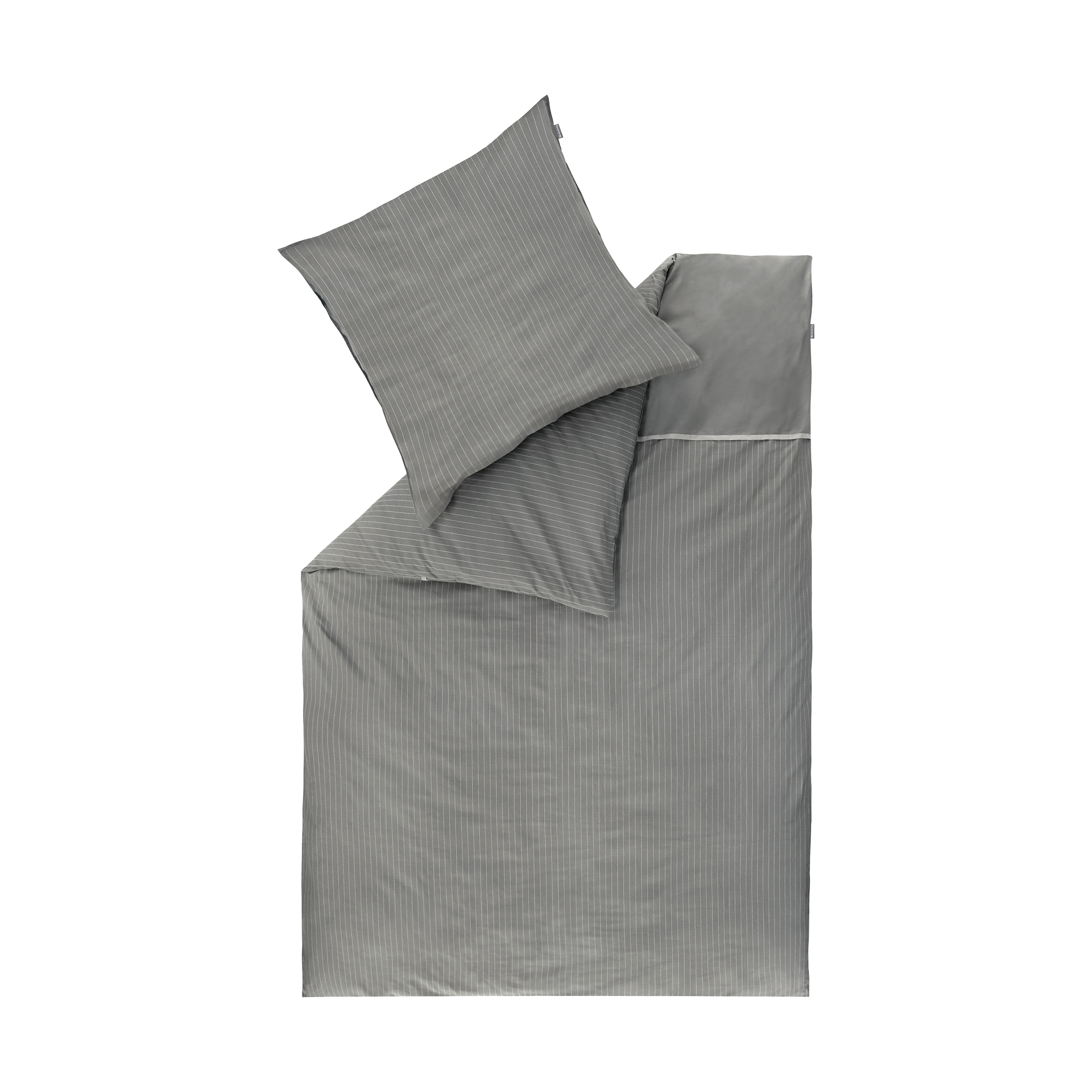 Renforce Bettwäsche Twist Grau 155x220cm