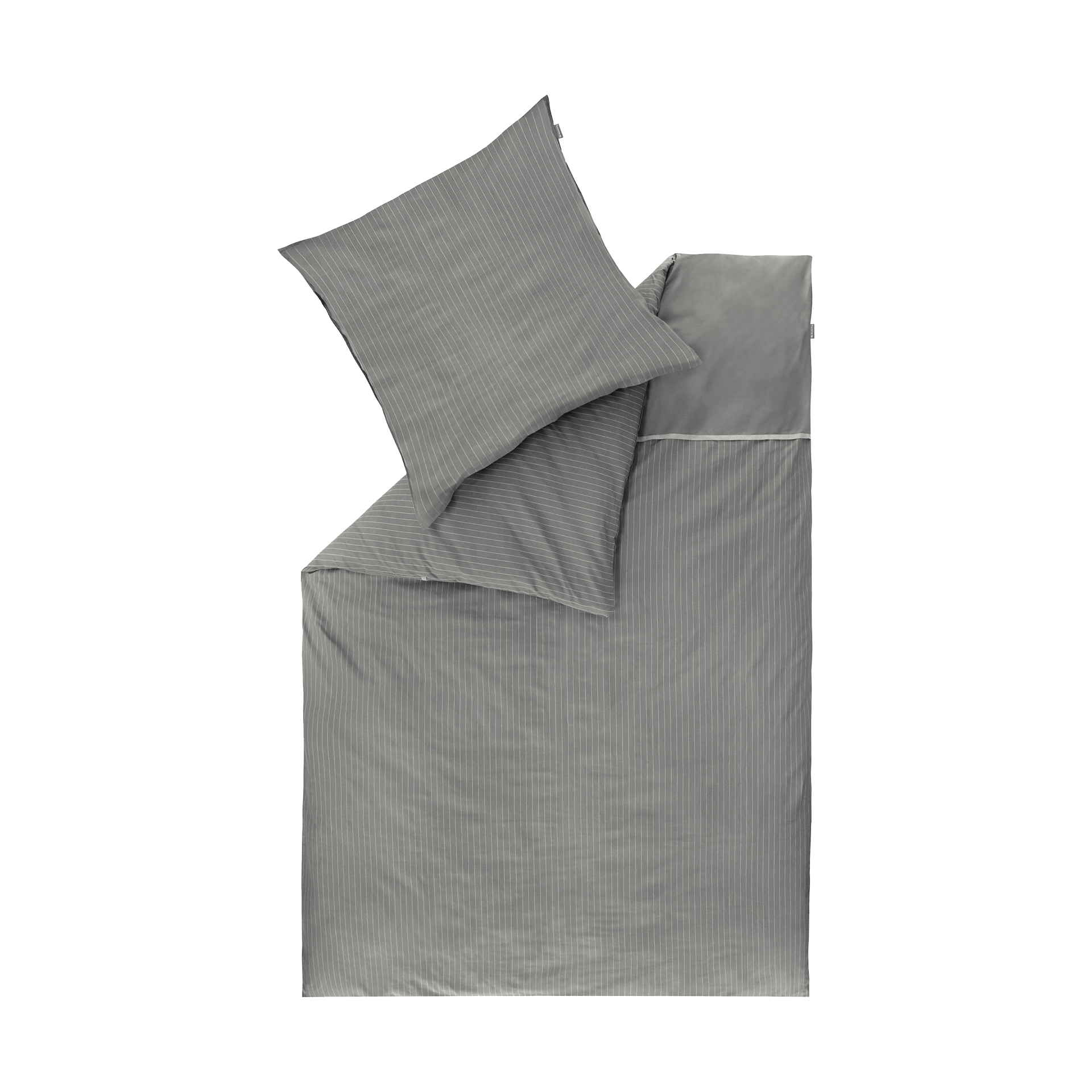 Renforce Bettwäsche Twist Grau 155x220cm Renforce Bettwäsche Twist Grau 155x220cm