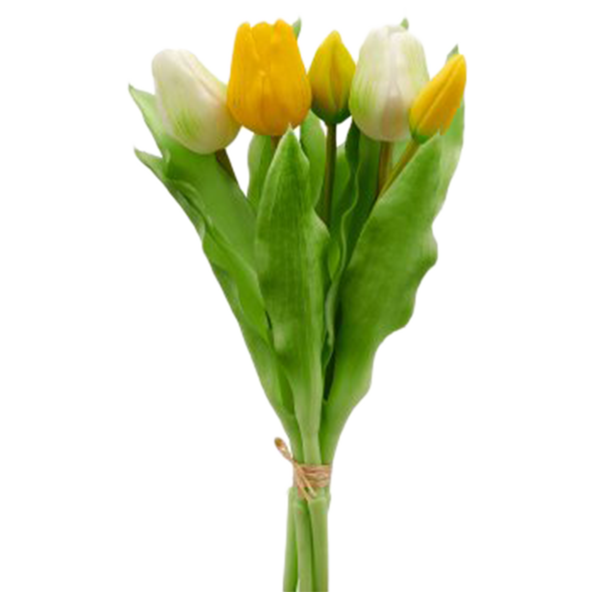 Kunstblume CREATIV green Gelb Weiß