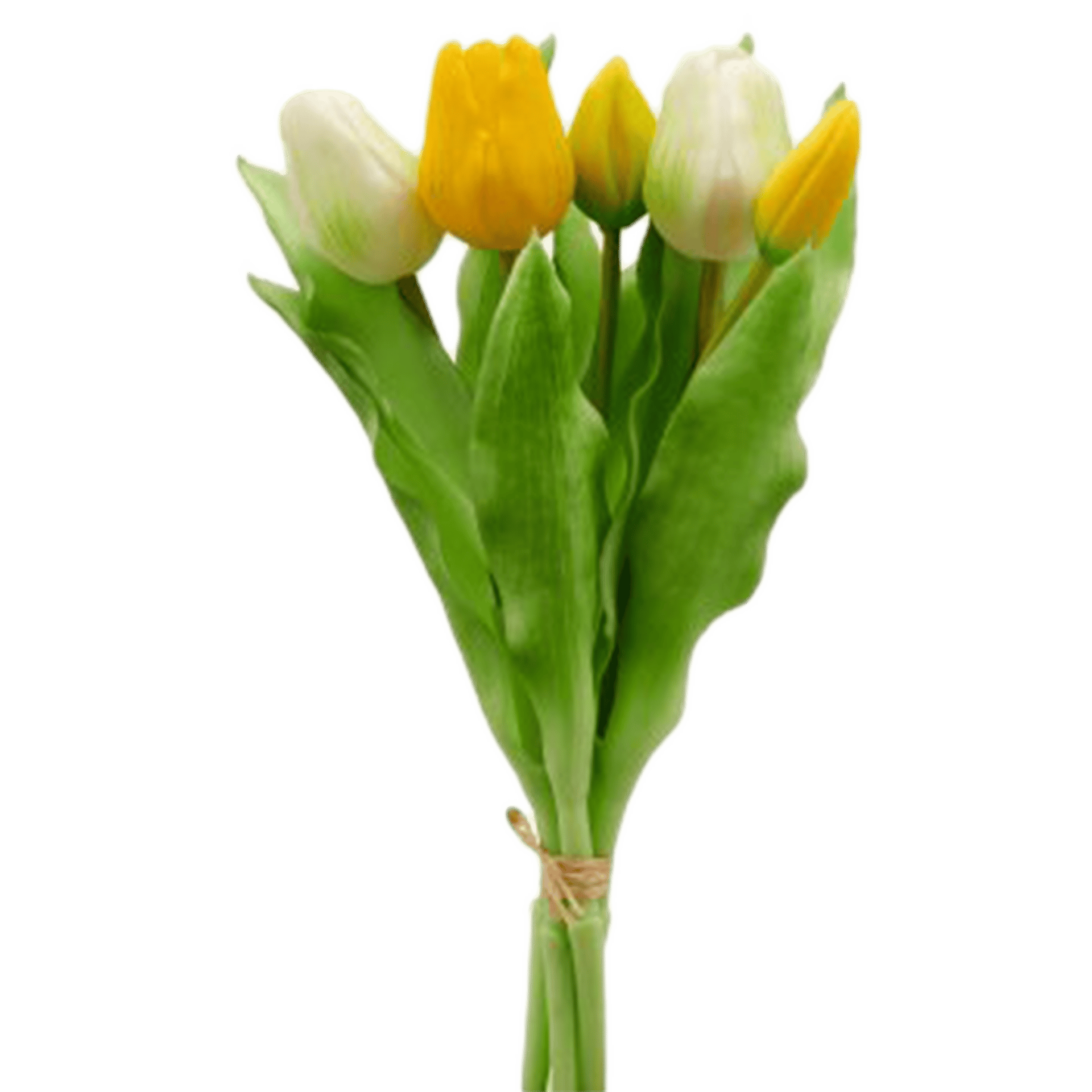 Kunstblume CREATIV green Gelb Weiß