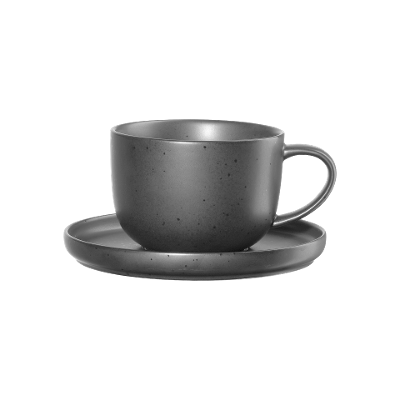 Teetasse Coppa schwarz matt