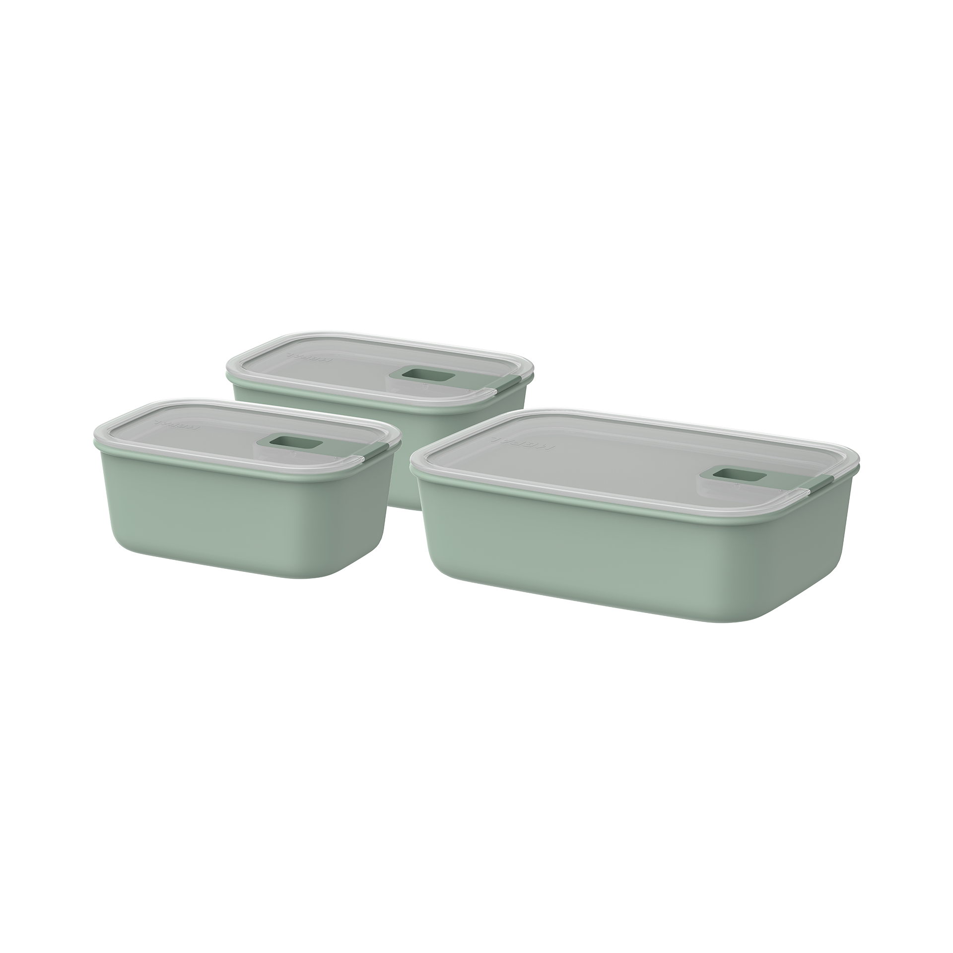 Mepal Frischhaltedosen-Set Easyclip Nordic White