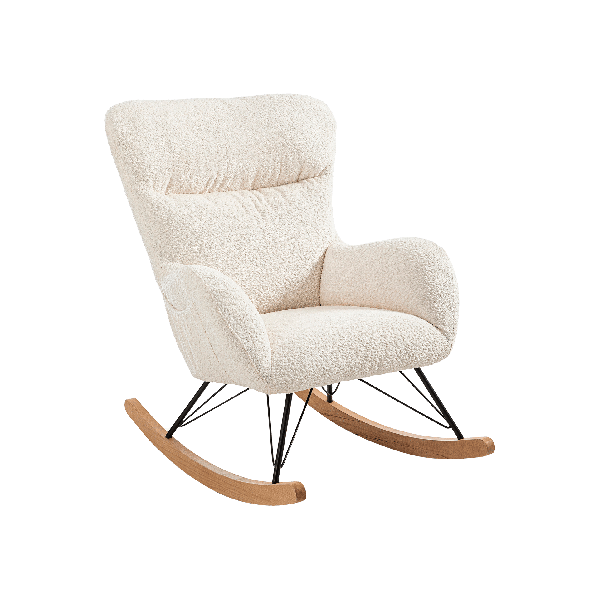 Schaukelstuhl Levita Bezug Boucle Beige Schaukelstuhl Levita Bezug Boucle Beige