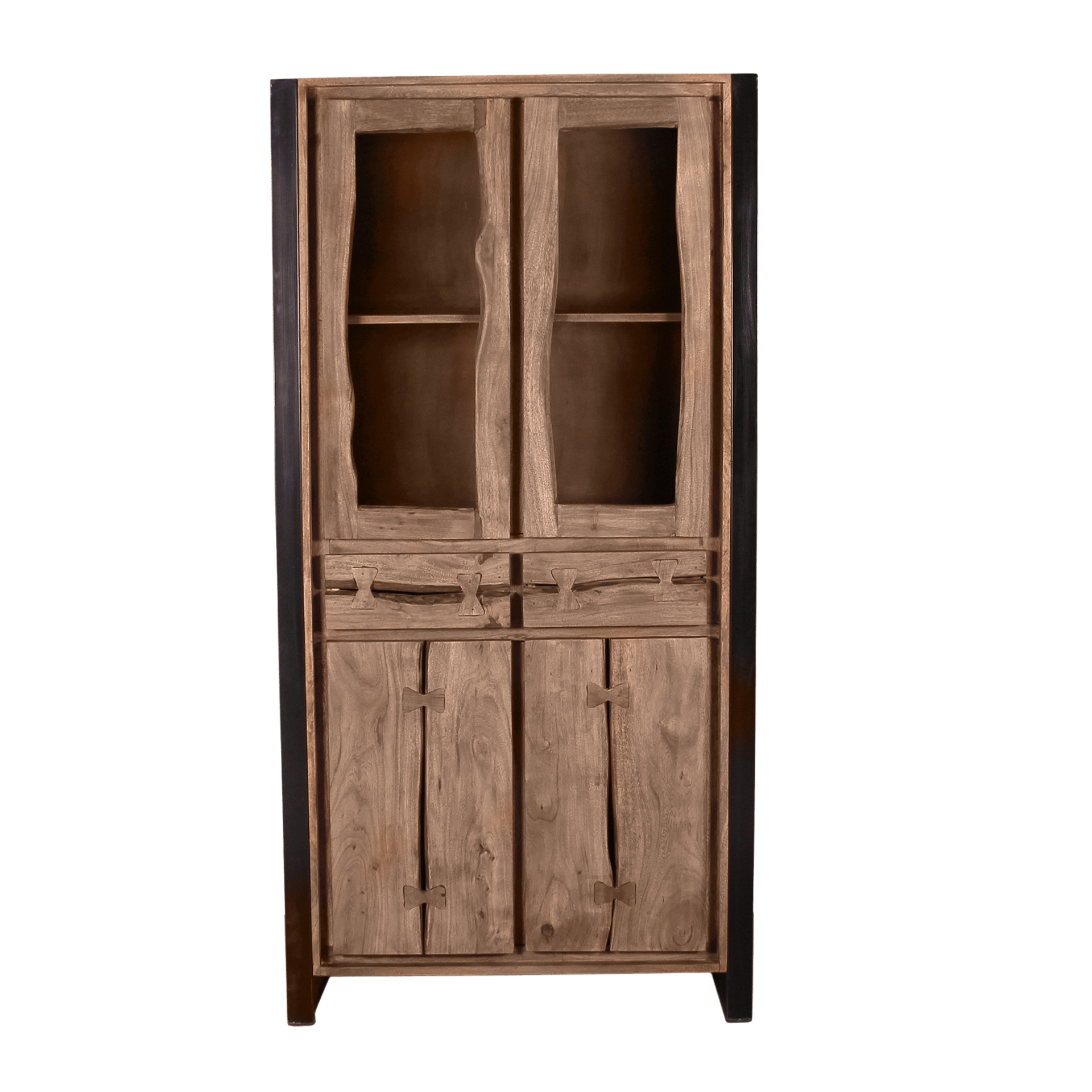 Vitrine Natural Edge Akazie massiv Vitrine Natural Edge Akazie massiv