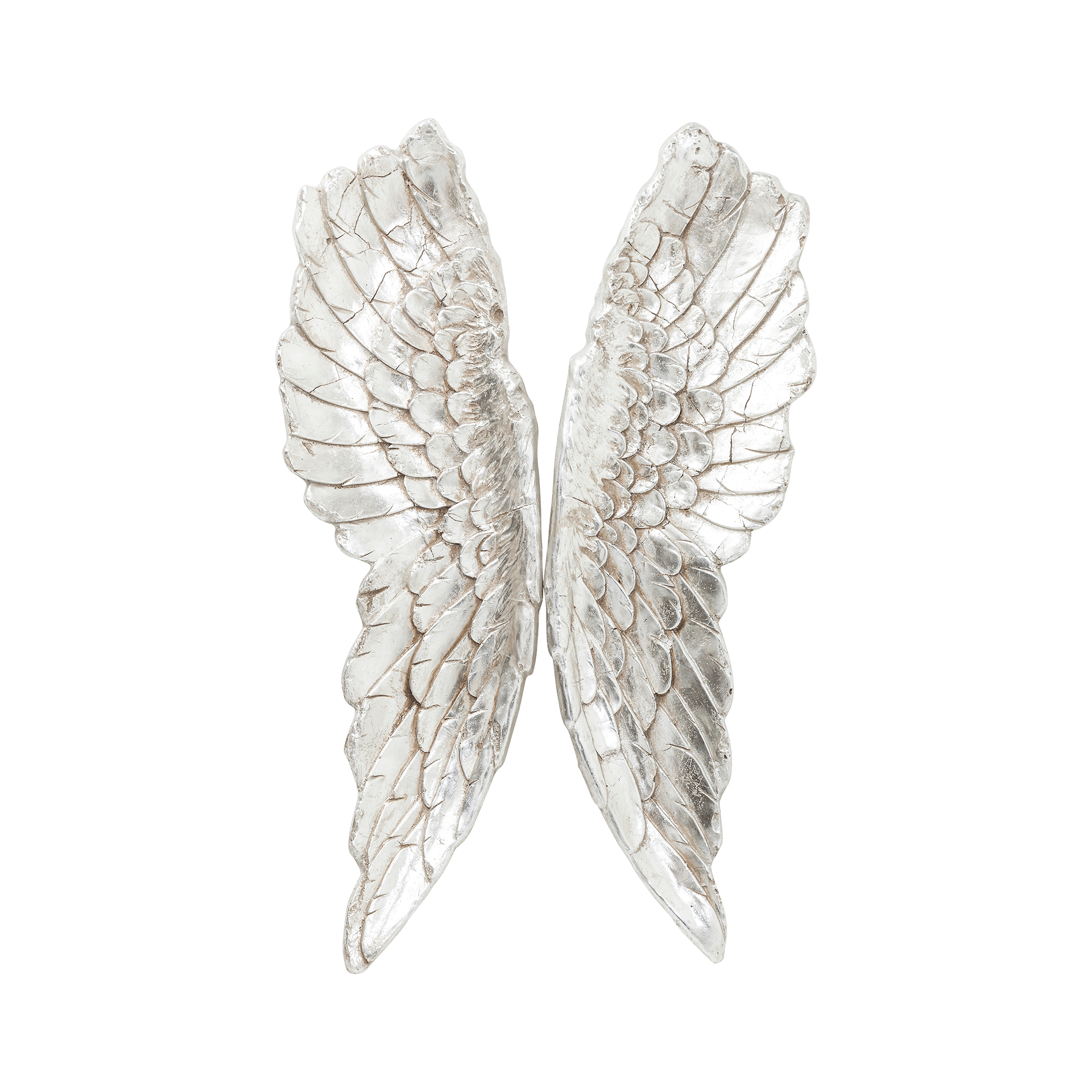 Kare Wanddeko Angel Wings Silber