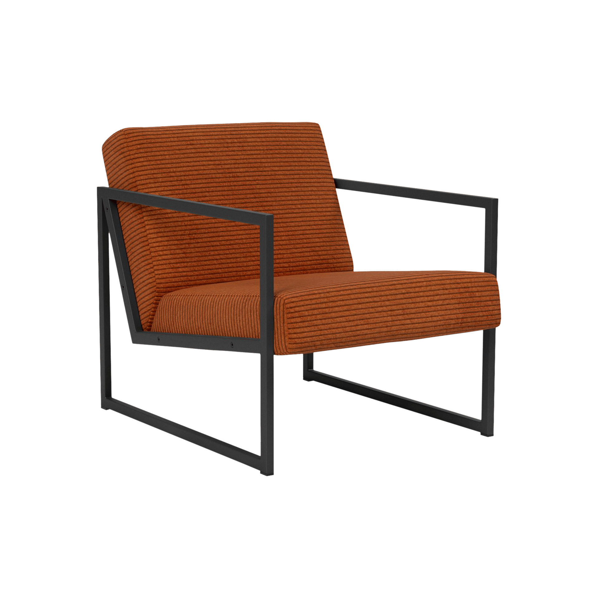 INNOVATION LIVING Sessel Vikko Bezug Corduroy Burnt Orange 595 Fuß Schwarz INNOVATION LIVING Sessel Vikko Bezug Corduroy Burnt Orange 595 Fuß Schwarz