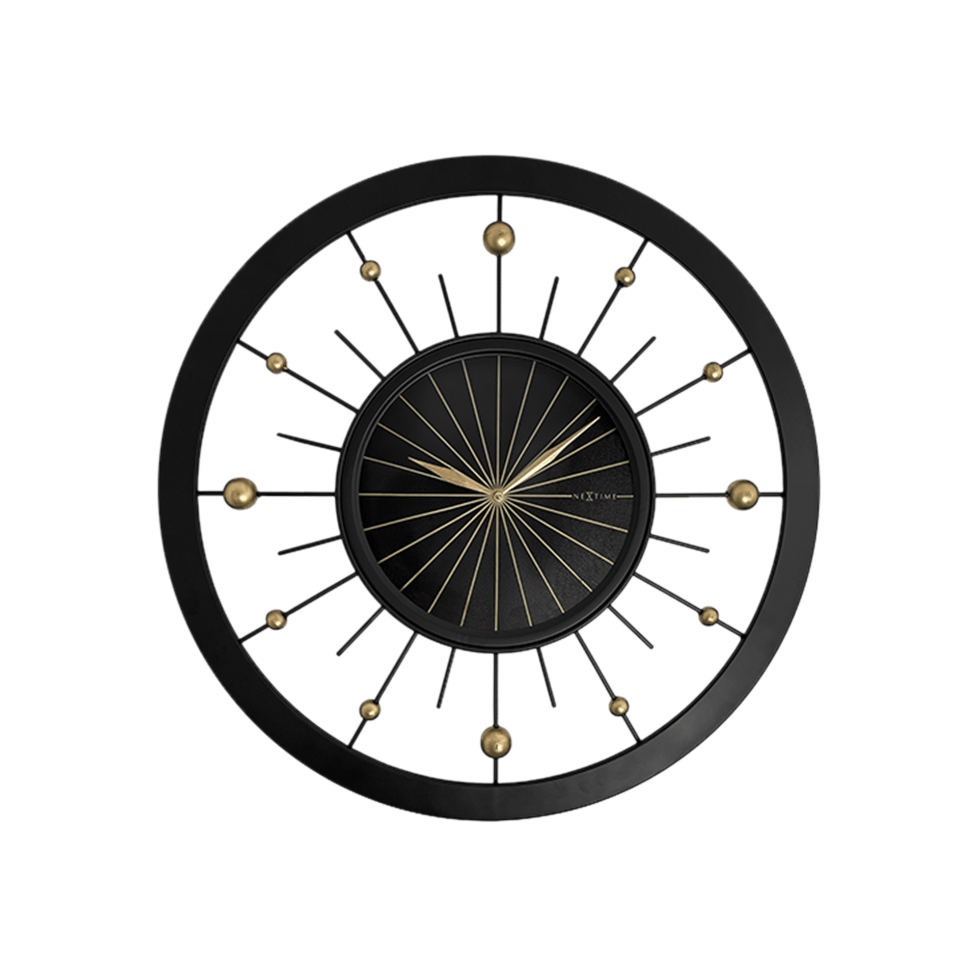 Uhr Orbit Schwarz-Gold