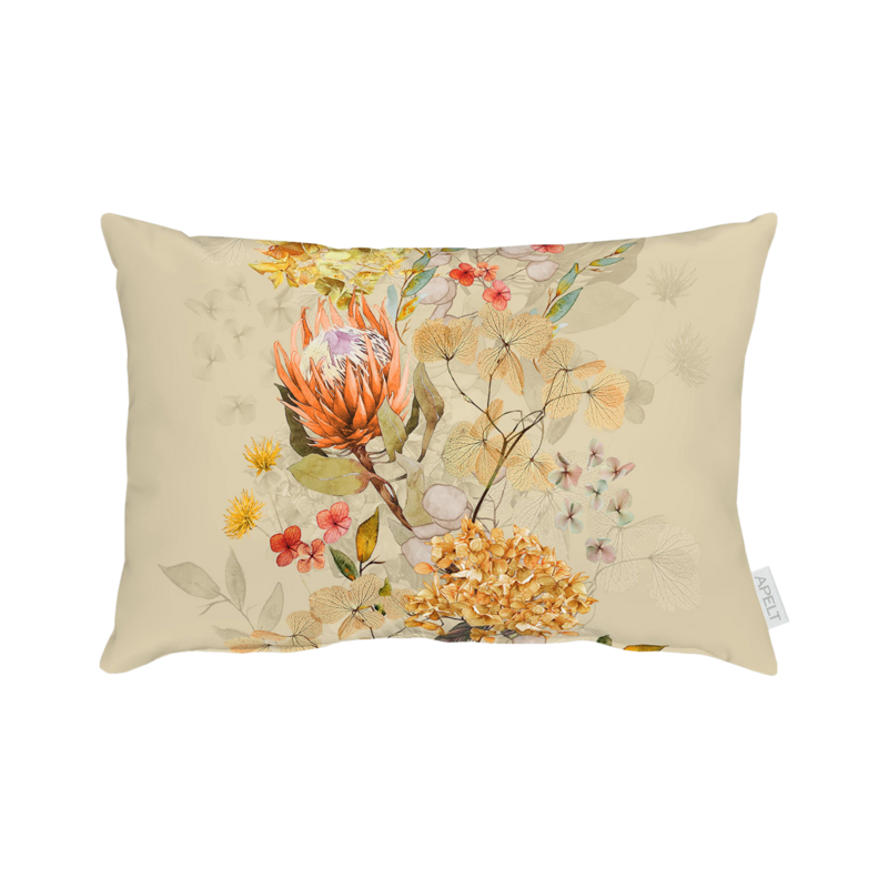 Kissen Herbstblüten Beige 35x50cm