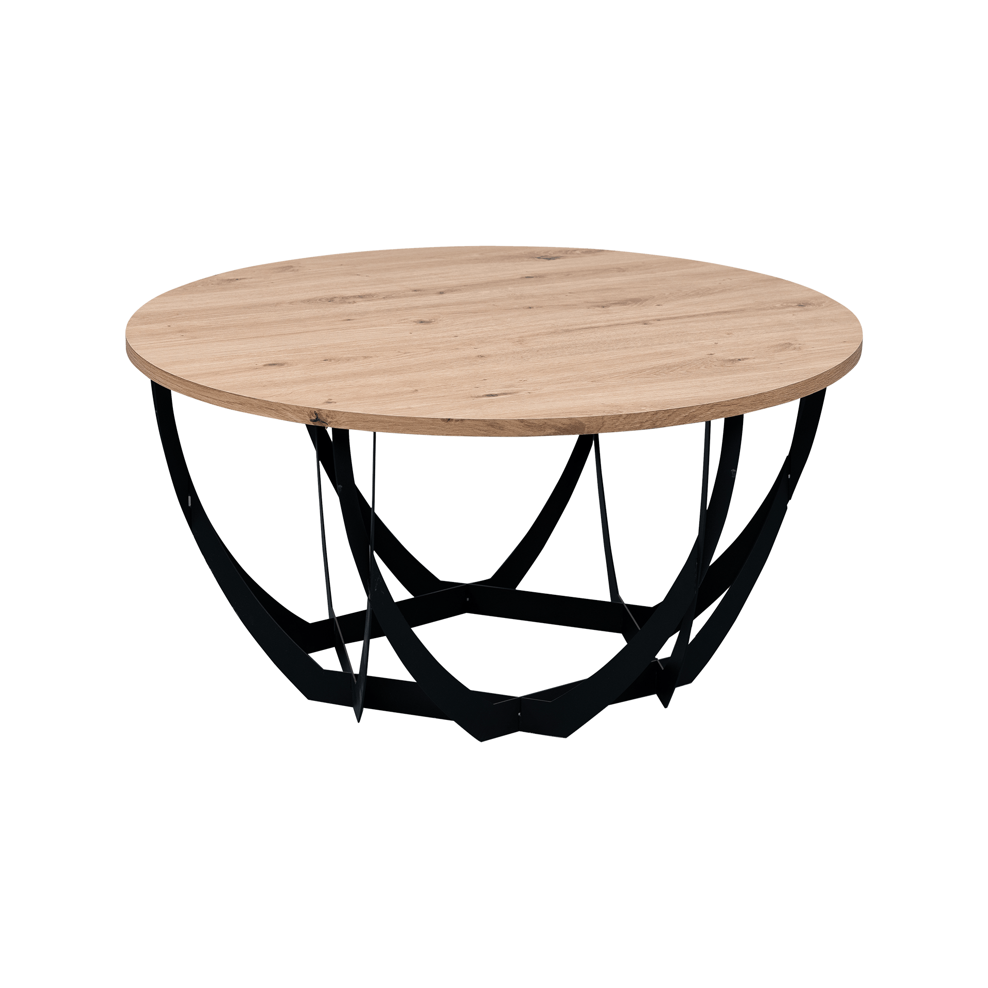 Couchtisch Maylea Platte Artisan Eiche Nachbildung, Gestell Schwarz 80*80*40 Couchtisch Maylea Platte Artisan Eiche Nachbildung, Gestell Schwarz 80*80*40