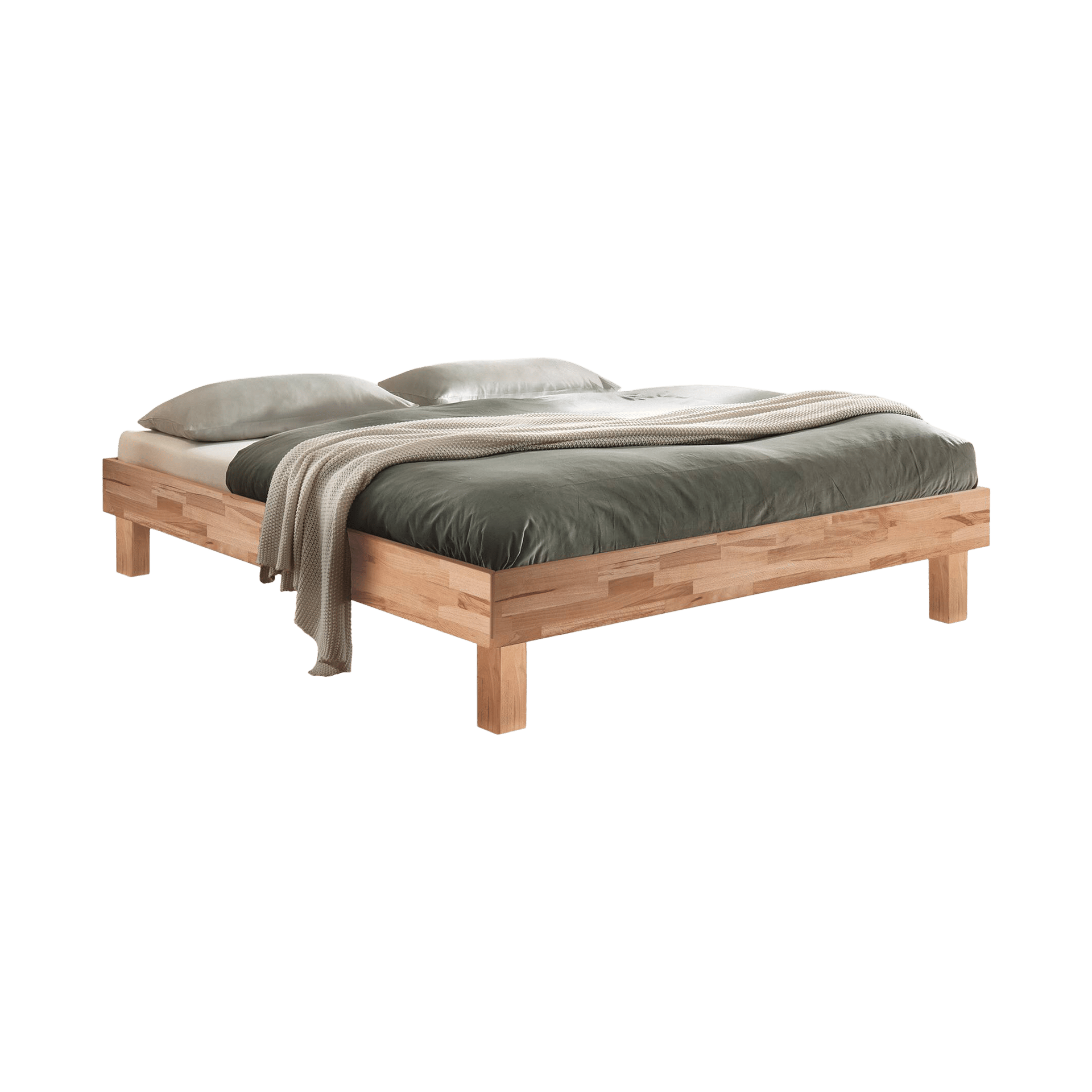 HASENA Bett Rapallo Gestell Kernbuche 100x200 cm