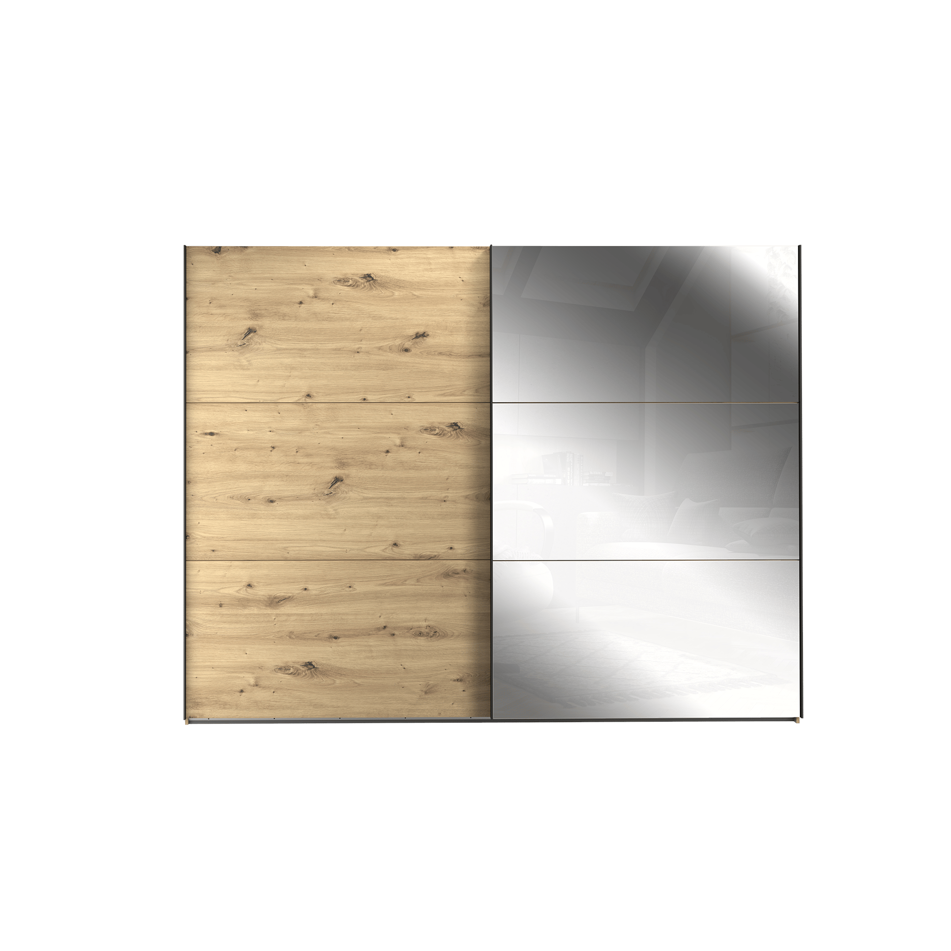 Schwebetürenschrank Thala Eichefarben 269.9 cm breit Schwebetürenschrank Thala Eichefarben 269.9 cm breit
