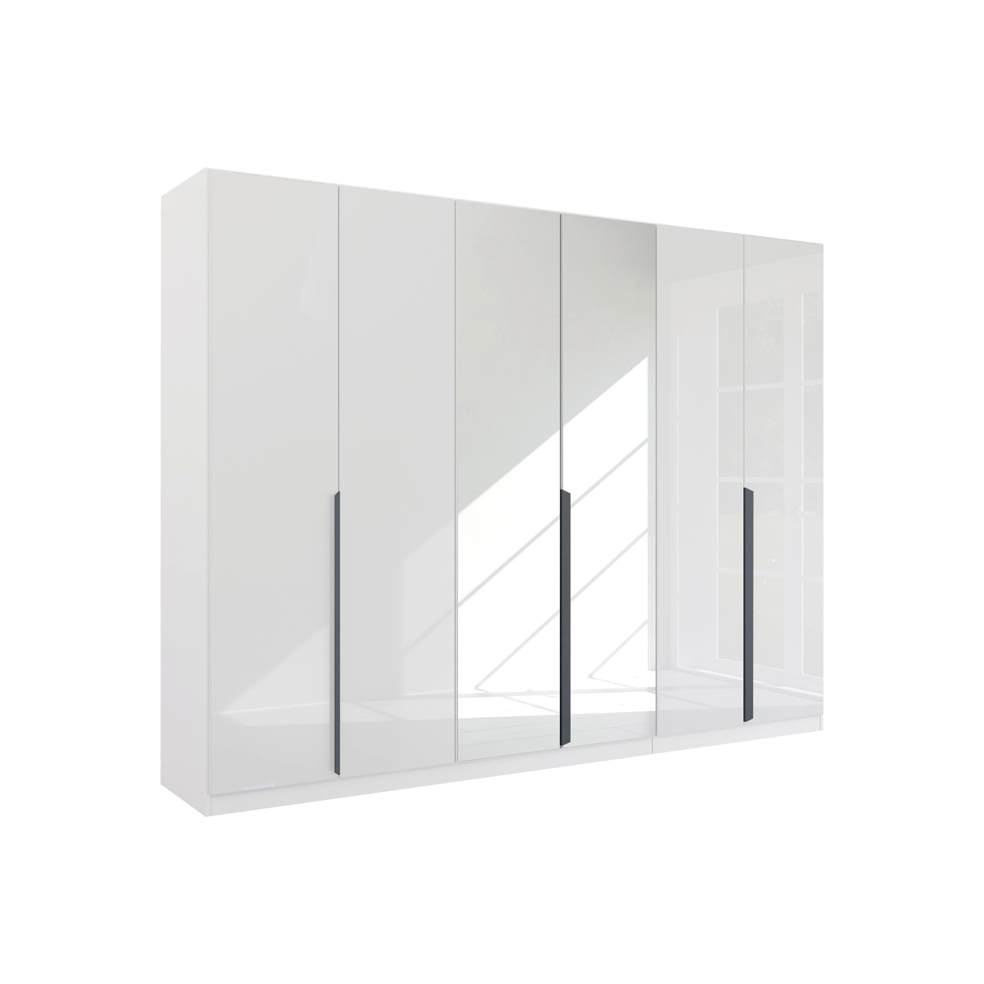 Drehtürenschrank Mood 6-türig Grau 54*271*210