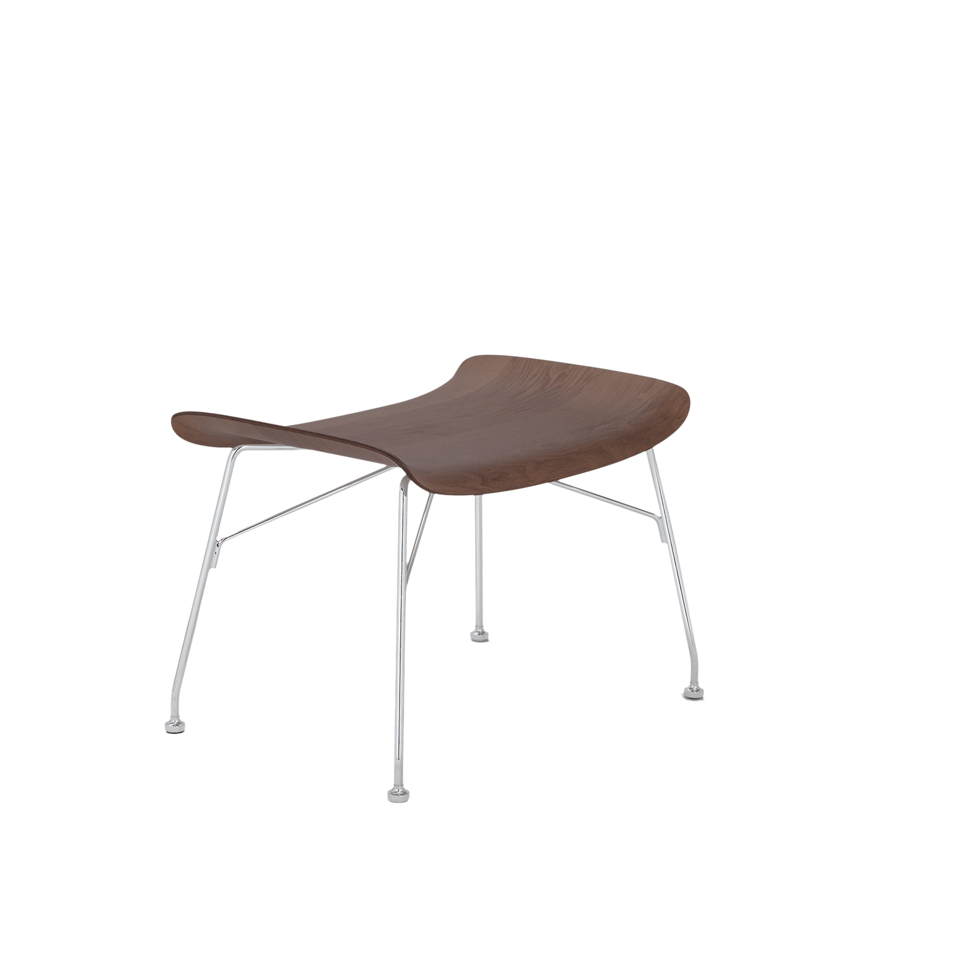 Kartell® Hocker S/Wood Braun Kartell® Hocker S/Wood Braun