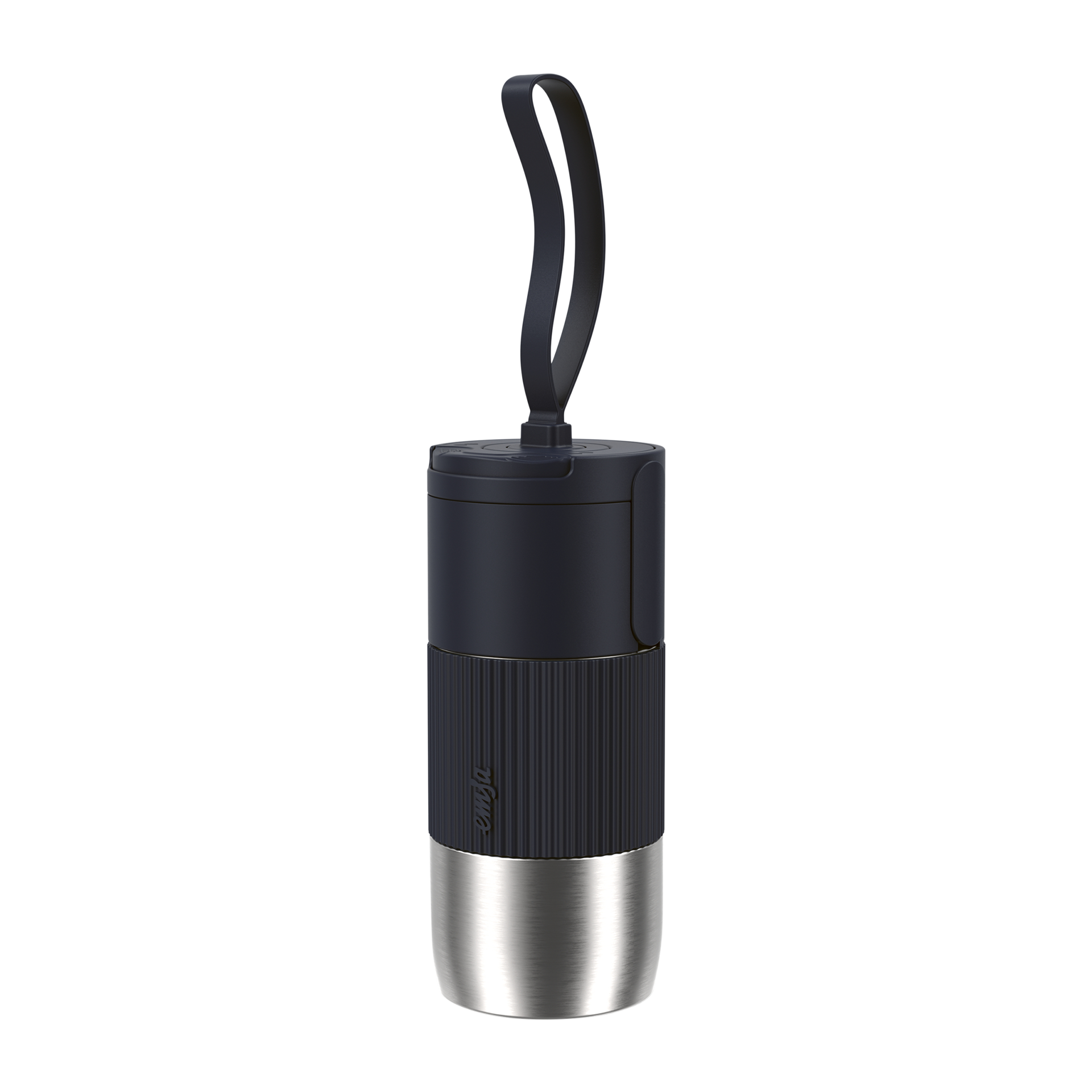 Trinkflasche BEYOU MUG Silber Schwarz Trinkflasche BEYOU MUG Silber Schwarz