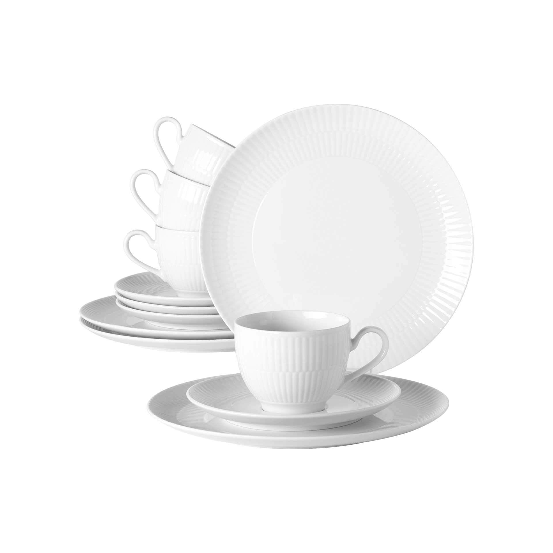 Kaffeeservice Amina 12-teilig Weiß