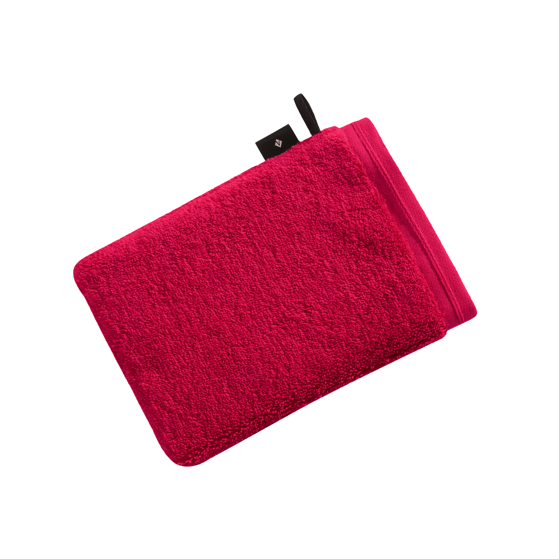 Vossen Waschhandschuh Vegan Life Kirschrot 16x22cm